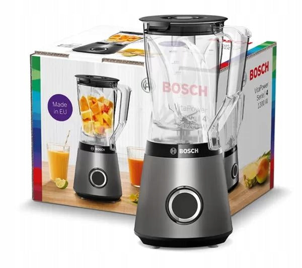 Cup Blender Bosch MMB6141S 1200W 1,5L Grey for Grinding Mixing Brand Bosch