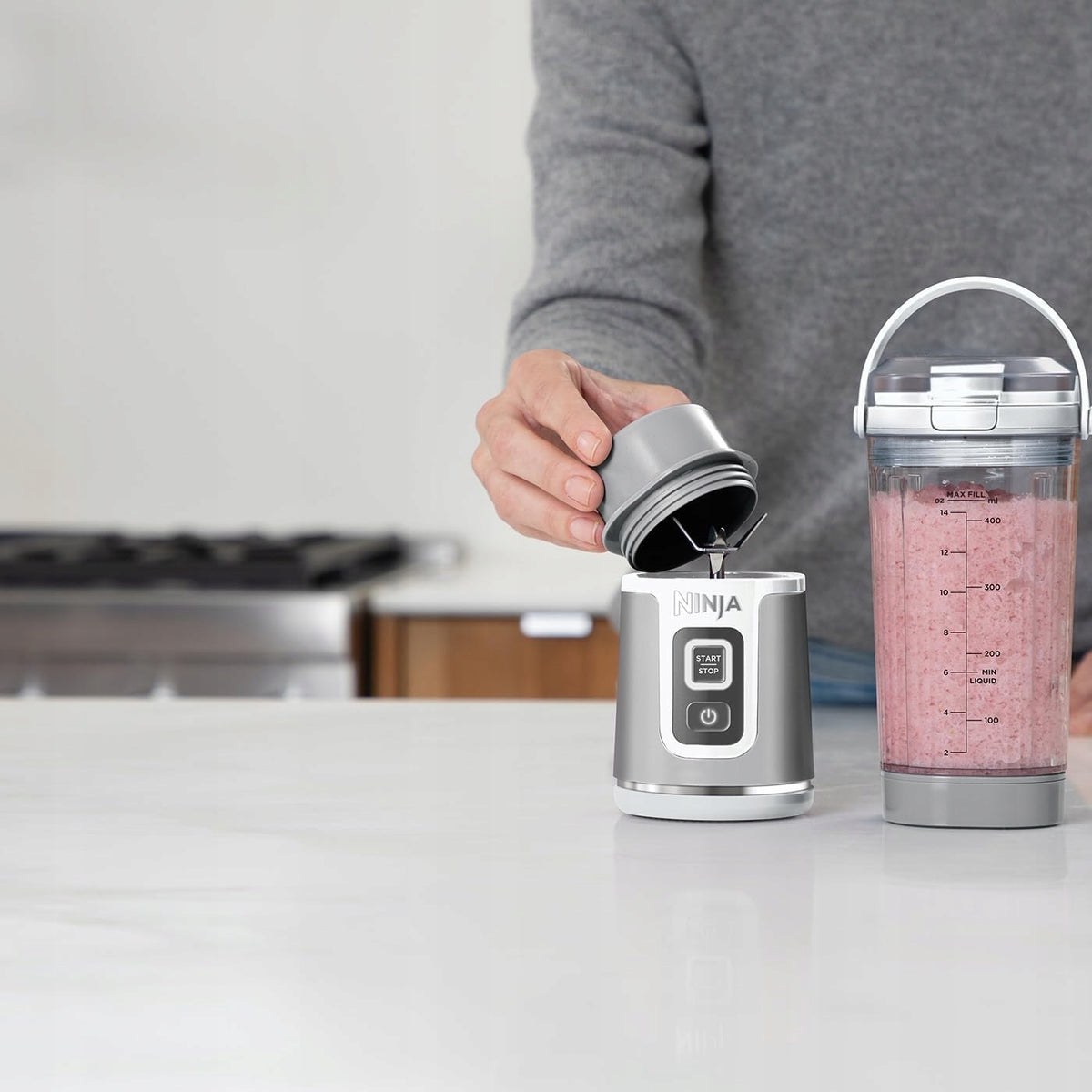 Cup blender Ninja BC151EUWH Wireless 0,53 L