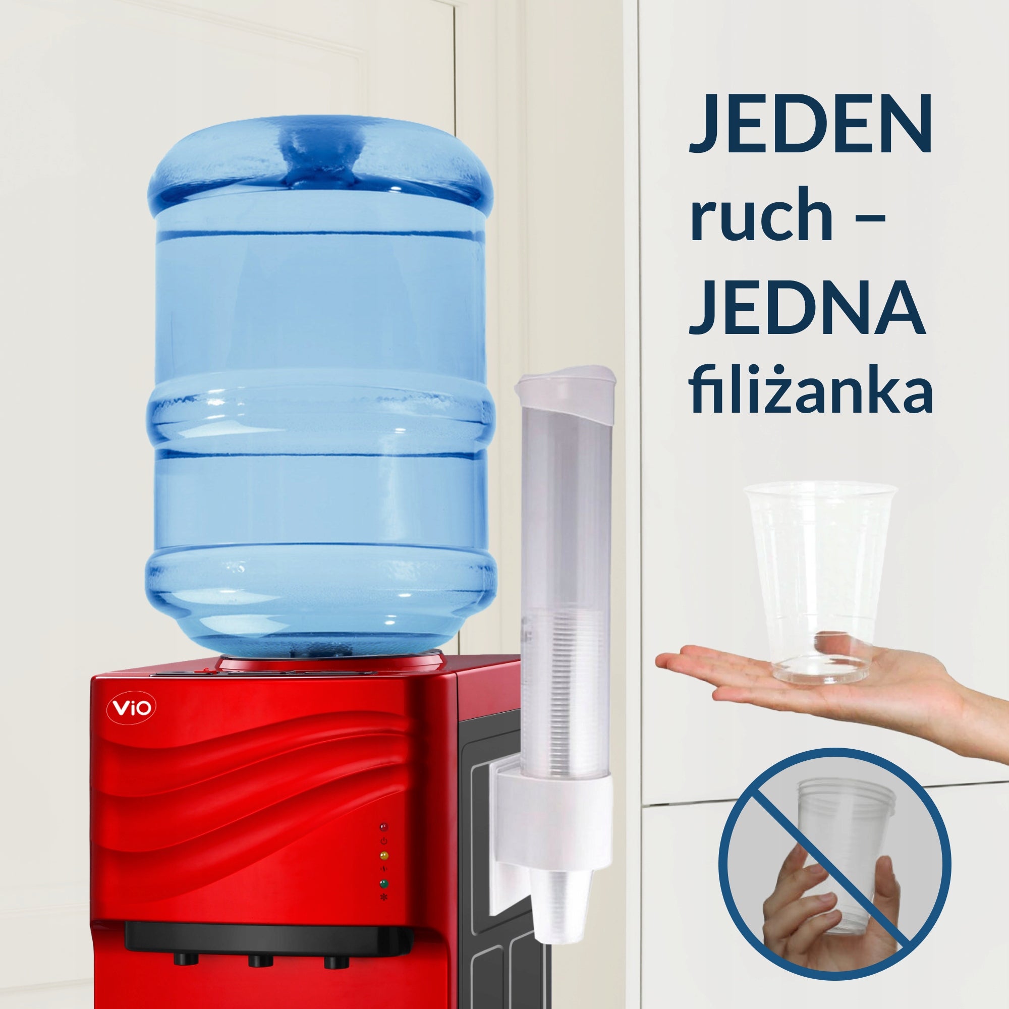 Cup dispenser ViO C1 white - Water cup dispenser - White Packaging status original