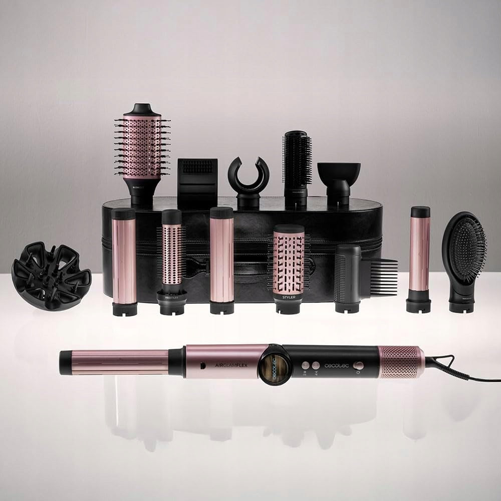 Curler-Dryer CECOTEC AirGlam Flex Black 14 Heads 110000 rpm 14in1 Brand Cecotec