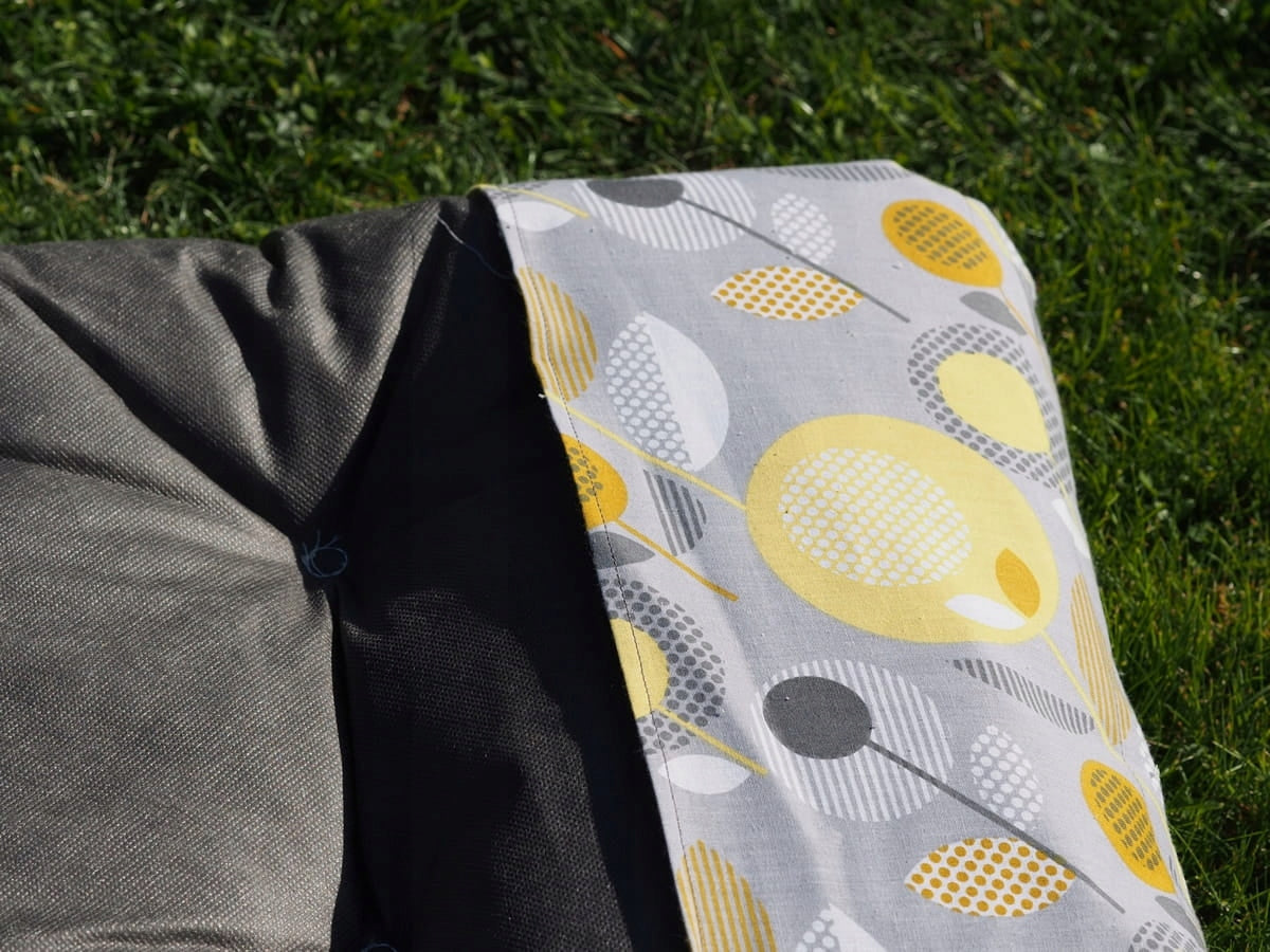 Cushion for garden lounger armchair Thick Comfortable made in Poland 6 colors Pillow length 160 cm