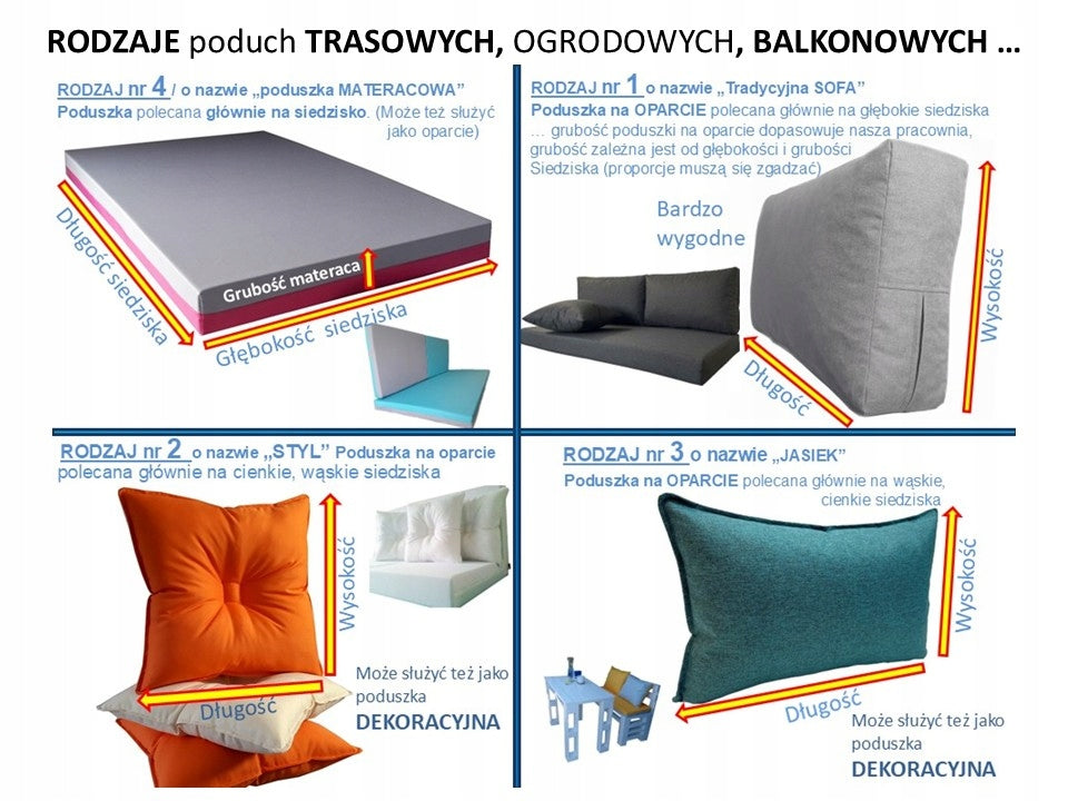 Custom Made Cushions WATERPROOF Cushions TERRACE GARDEN Cushions Pillow width 50 cm