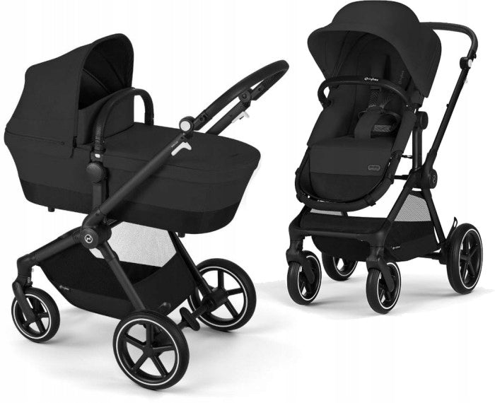 Cybex Gold baby stroller EOS Lux 2 in 1 from birth to 22 kg Moon Black