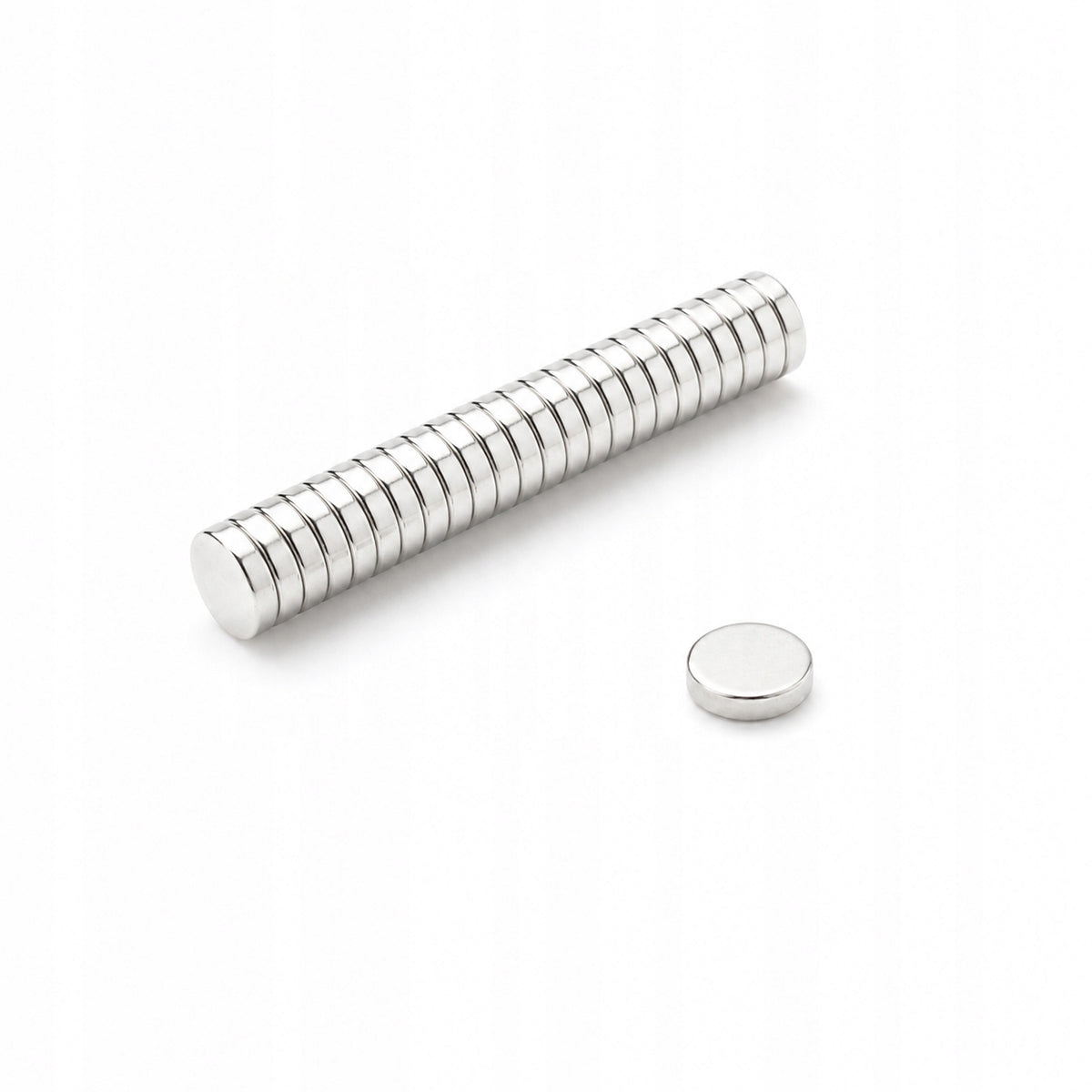 Cylindrical Neodymium Magnet 8x2 N38 Small Cylindrical Neodymium Magnets 50 Pieces Number of pieces on offer 50 szt.