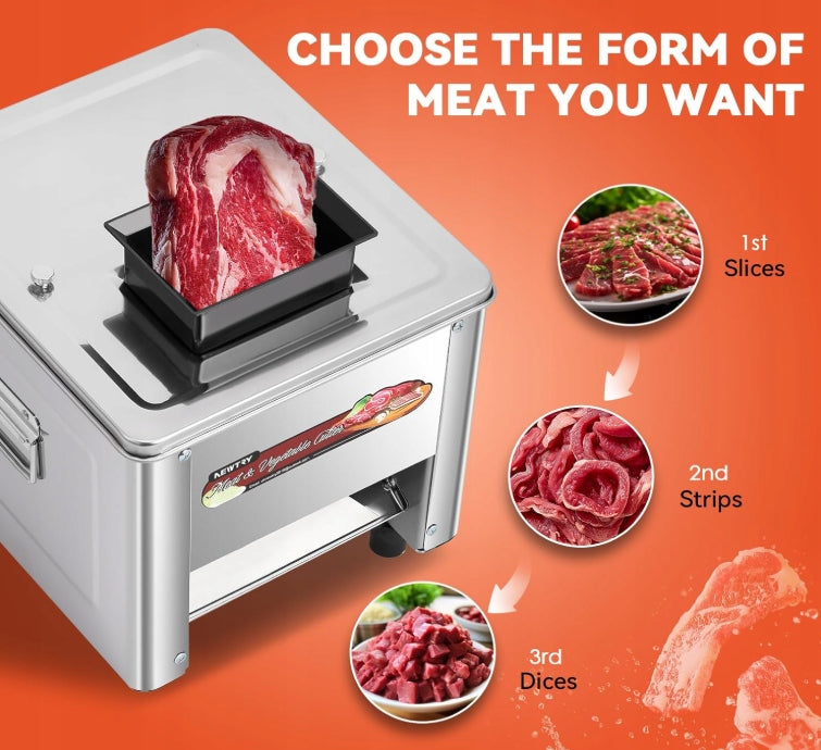 Cylindrical Slicer with Disk Knives 5mm For Meat Vegetables Striped Cube Manufacturer code 6920836641731