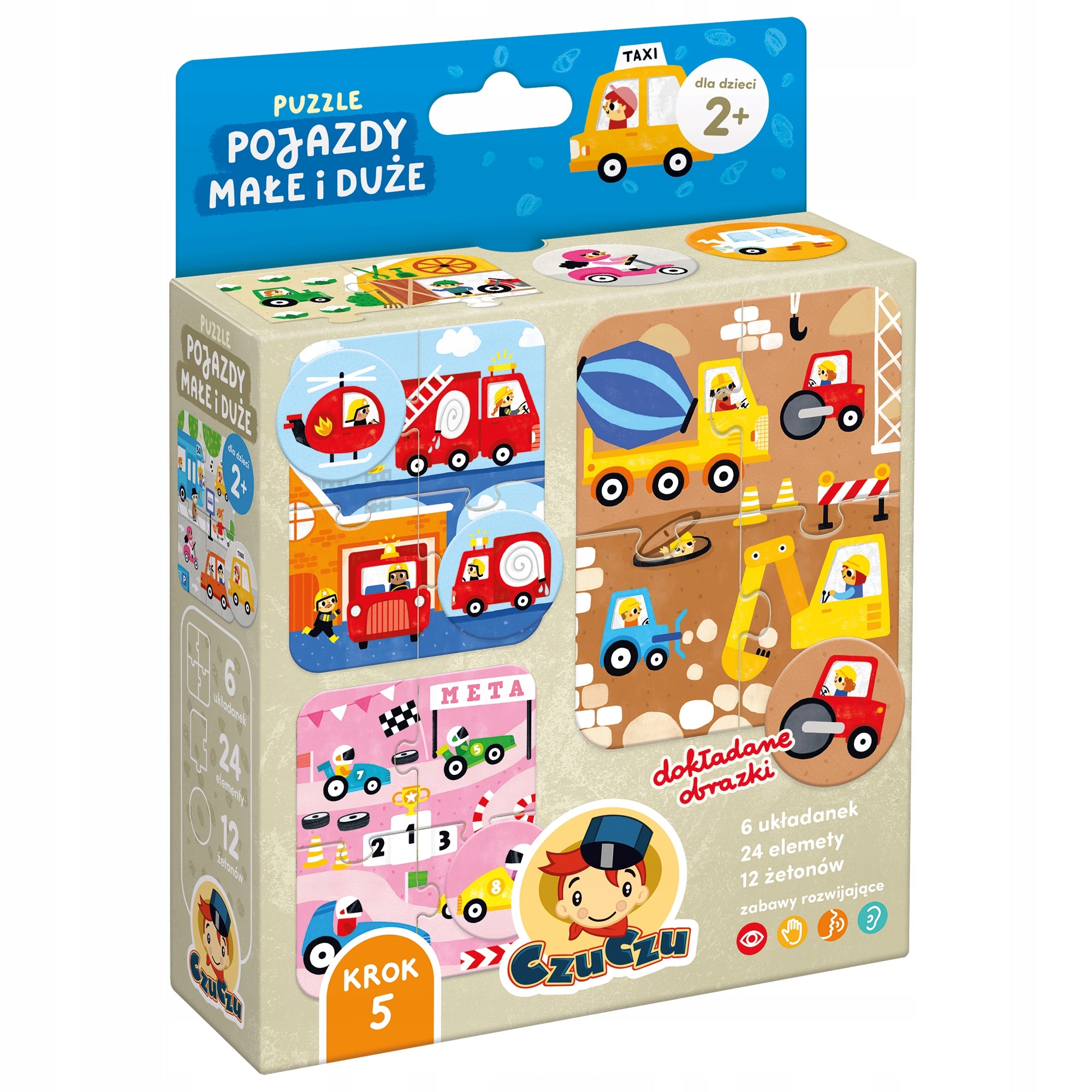 CzuCzu Puzzle Vehicles small and large 2+