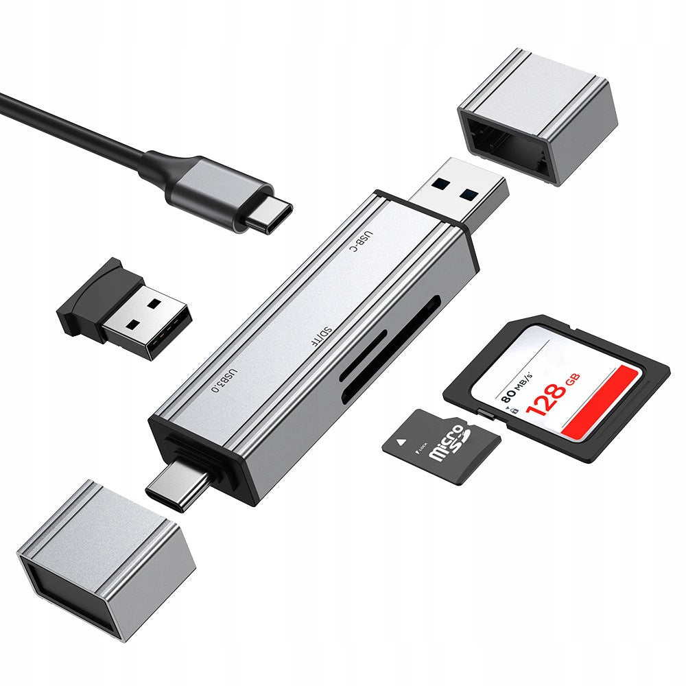 Czytnik Kart SD USB Adapter USB 3.0 USB-C Micro SD Microsd TF 5 Gb/s do 2TB