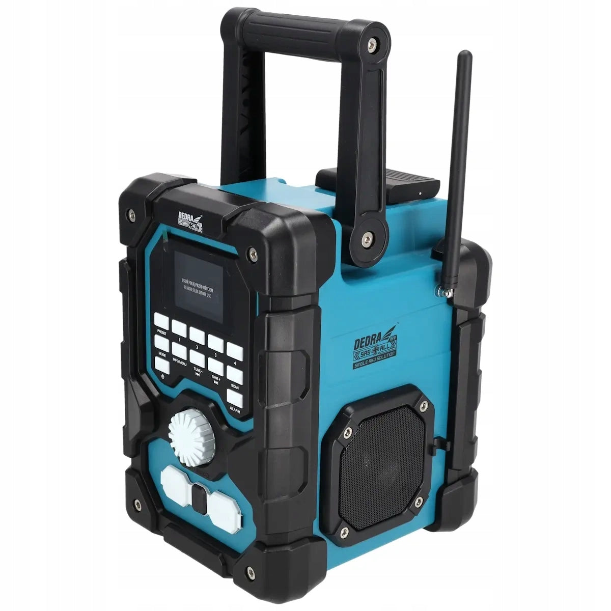 DAB+/FM radio rechargeable bluetooth 18V USB DEDRA SAS+ALL DED7006BT Packaging status original