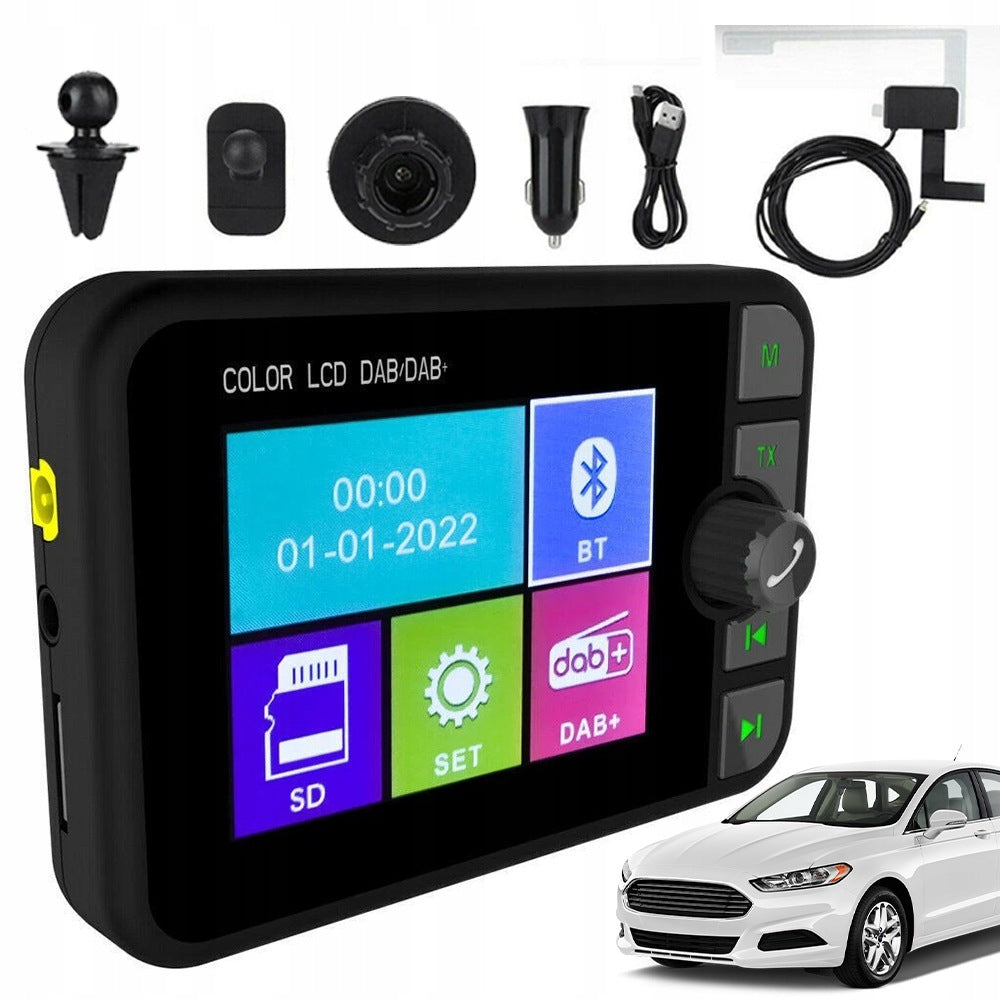 DAB RADIO RECEIVER POWERED BY USB WITH TFT SCREEN +ANTENNA