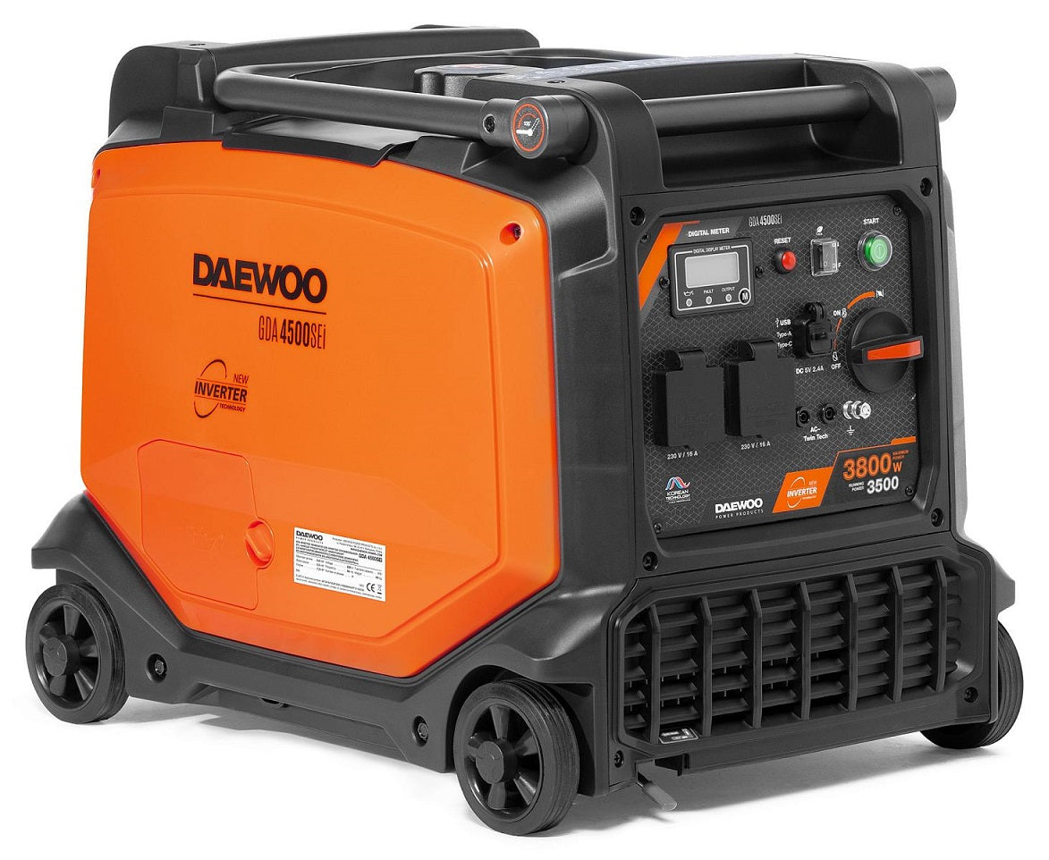 DAEWOO GENERATOR INVERTER GENERATOR SET 3800W 3.8kW 230V 7,5HP Brand Daewoo