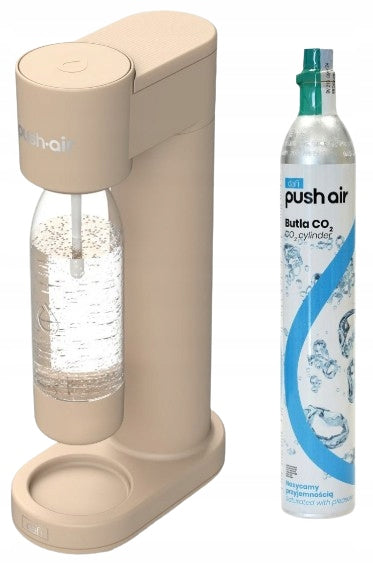 DAFI PushAir Saturator for water siphon cappuccino + CO2 cartridge + bottle 0,7 soda Packaging status original