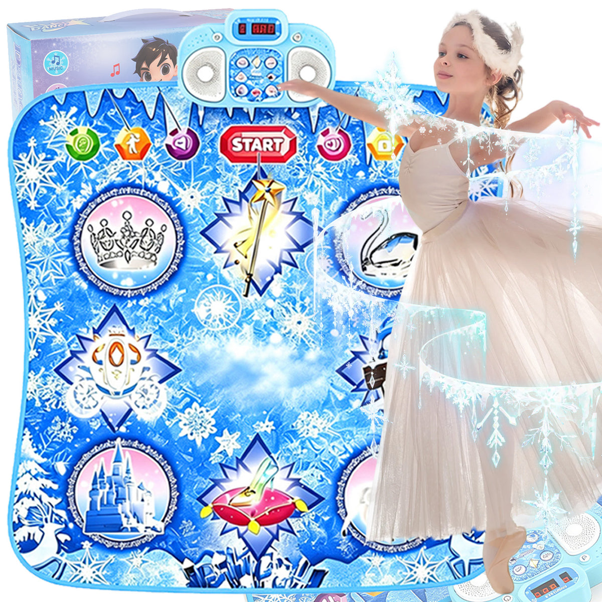 DANCE MAT 8 KEYS MUSIC INTERACTIVE PE NON-SLIP GIFT