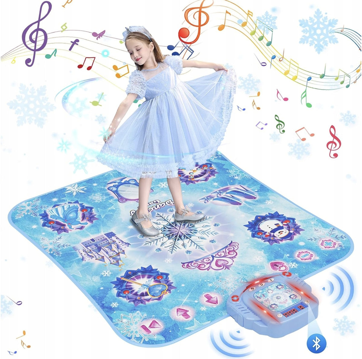 DANCE MAT FOR CHILDREN WITH BLUETOOTH 4 MODES MUSIC DANCE GAME 103X85CM Manufacturer code 63247598