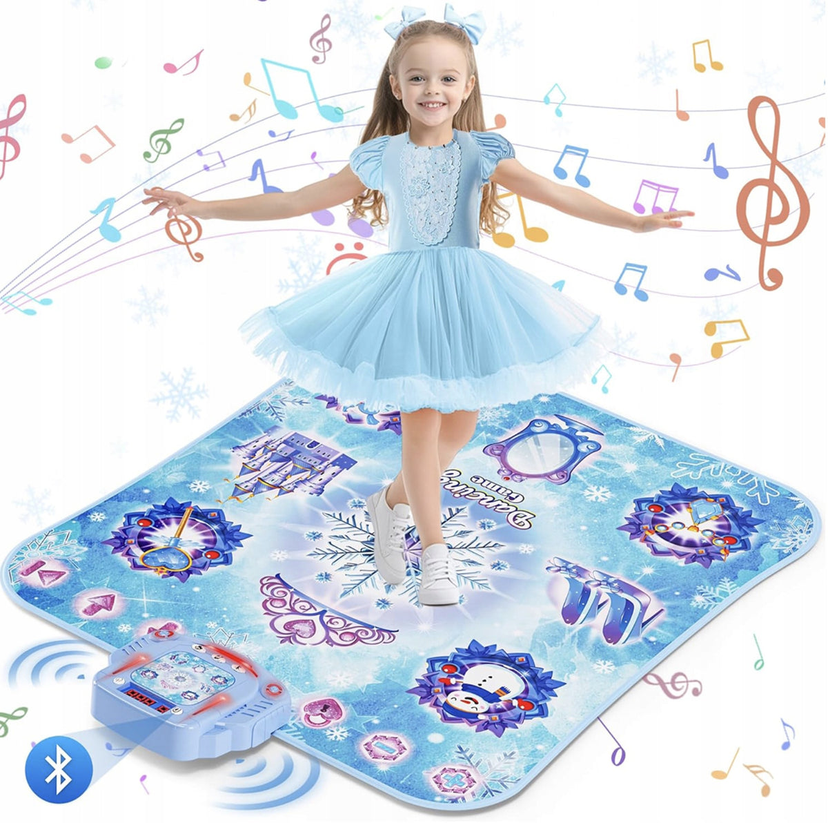 DANCE MAT FOR CHILDREN WITH BLUETOOTH 4 MODES MUSIC DANCE GAME 103X85CM Packaging status original