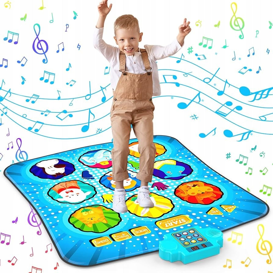DANCE MAT FOR DANCING ANIMALS MUSIC 103x87cm