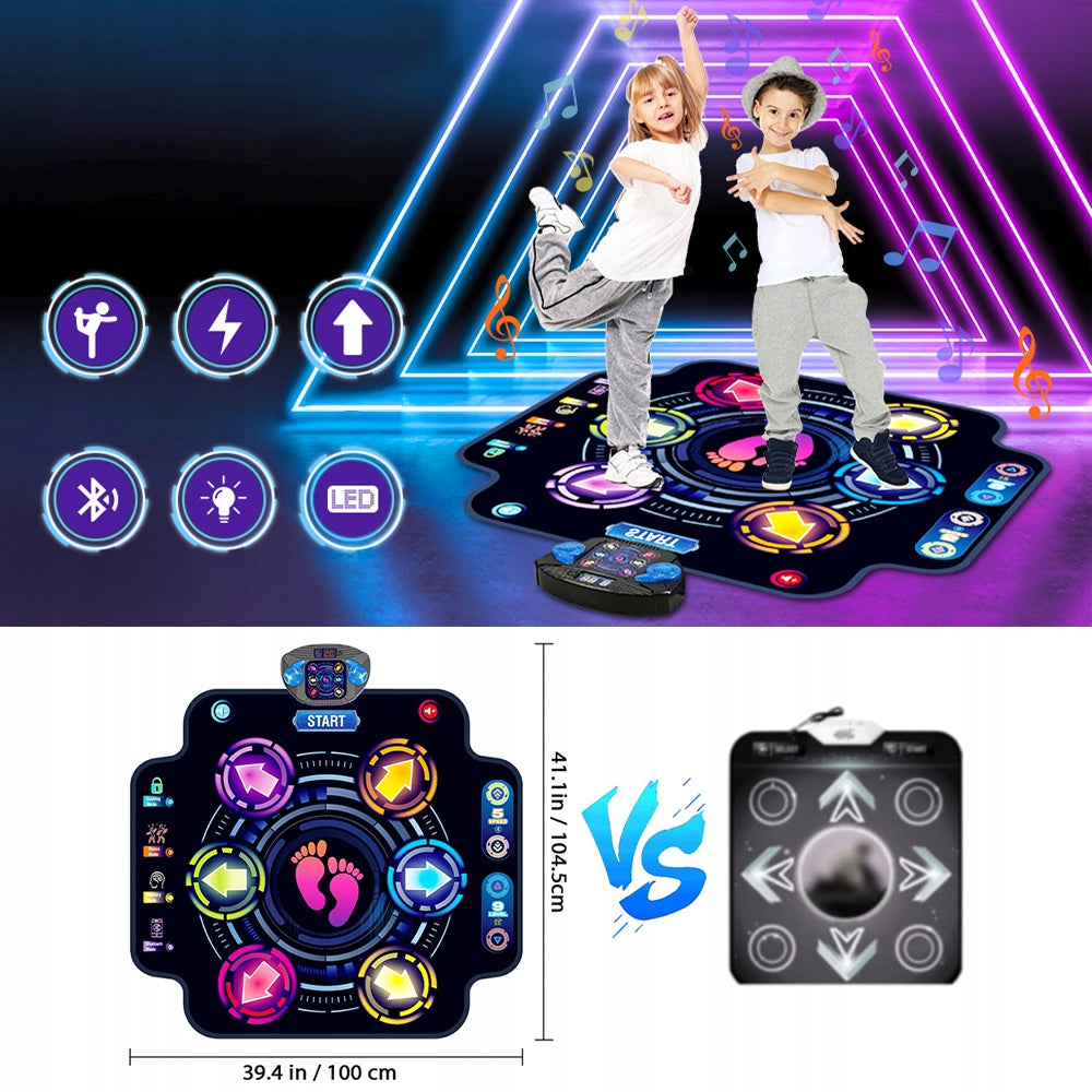 DANCE MAT MUSIC DANCE MUSIC LED 5 SPEED MODES 104X100CM Manufacturer code 6TY1186
