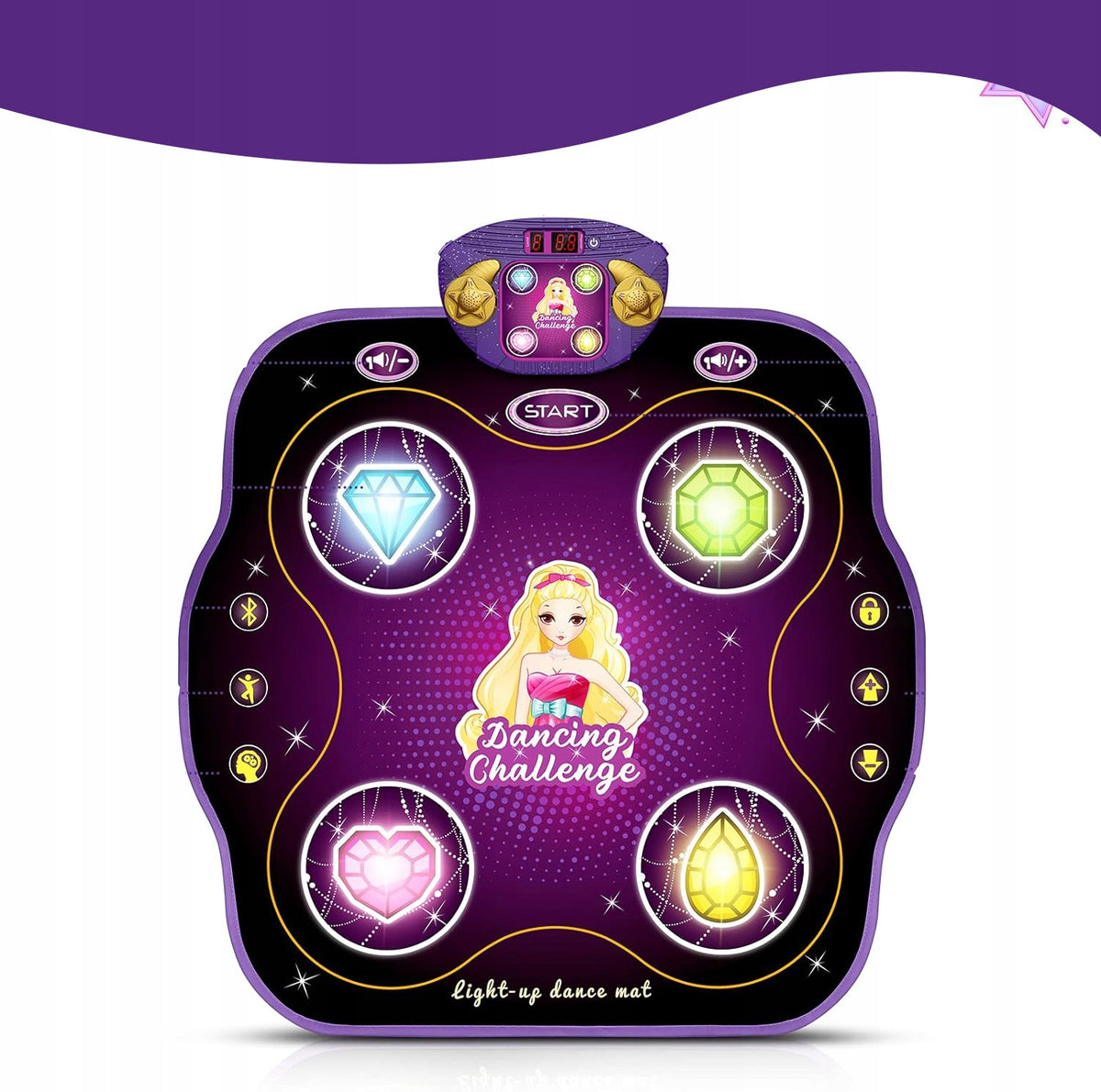 DANCE MAT MUSIC MAT FOR CHILDREN TOYS DANCE MAT FOR BIRTHDAY Manufacturer code Mata do tańca z Bluetooth