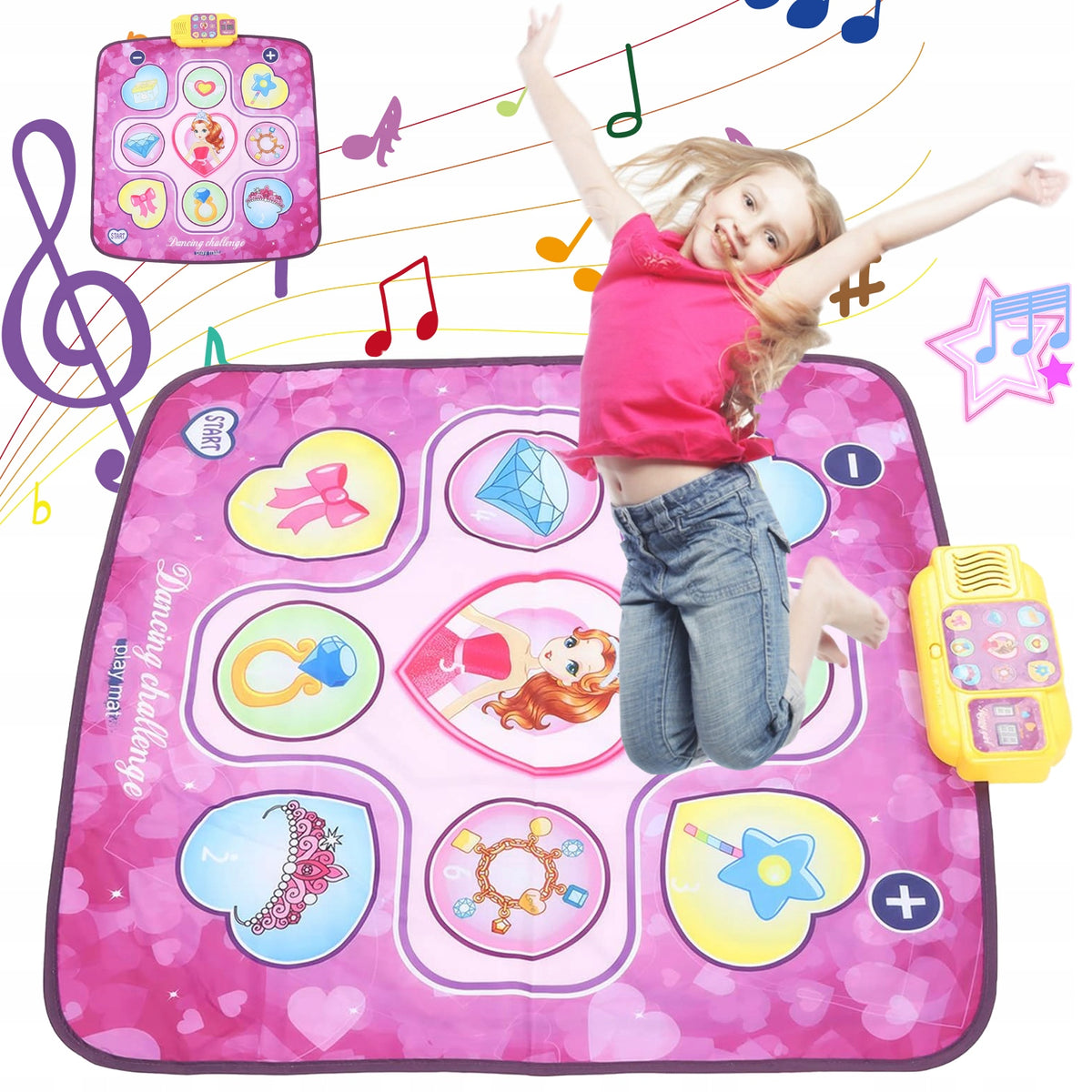 DANCE MAT MUSICAL ARCADE GAME KEYBOARD DANCING MUSIC BLUETOOTH CONNECTION