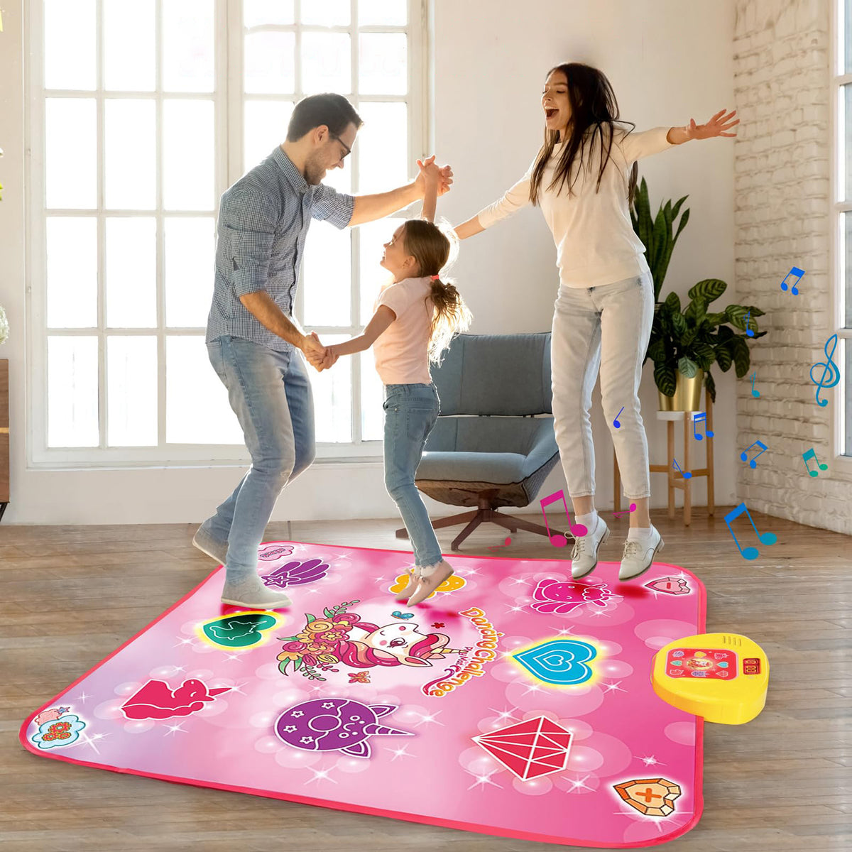 DANCE MAT NON-SLIP LIGHTWEIGHT FOLDABLE INTERACTIVE 5 MODES GIFT Minimum kid's age 3