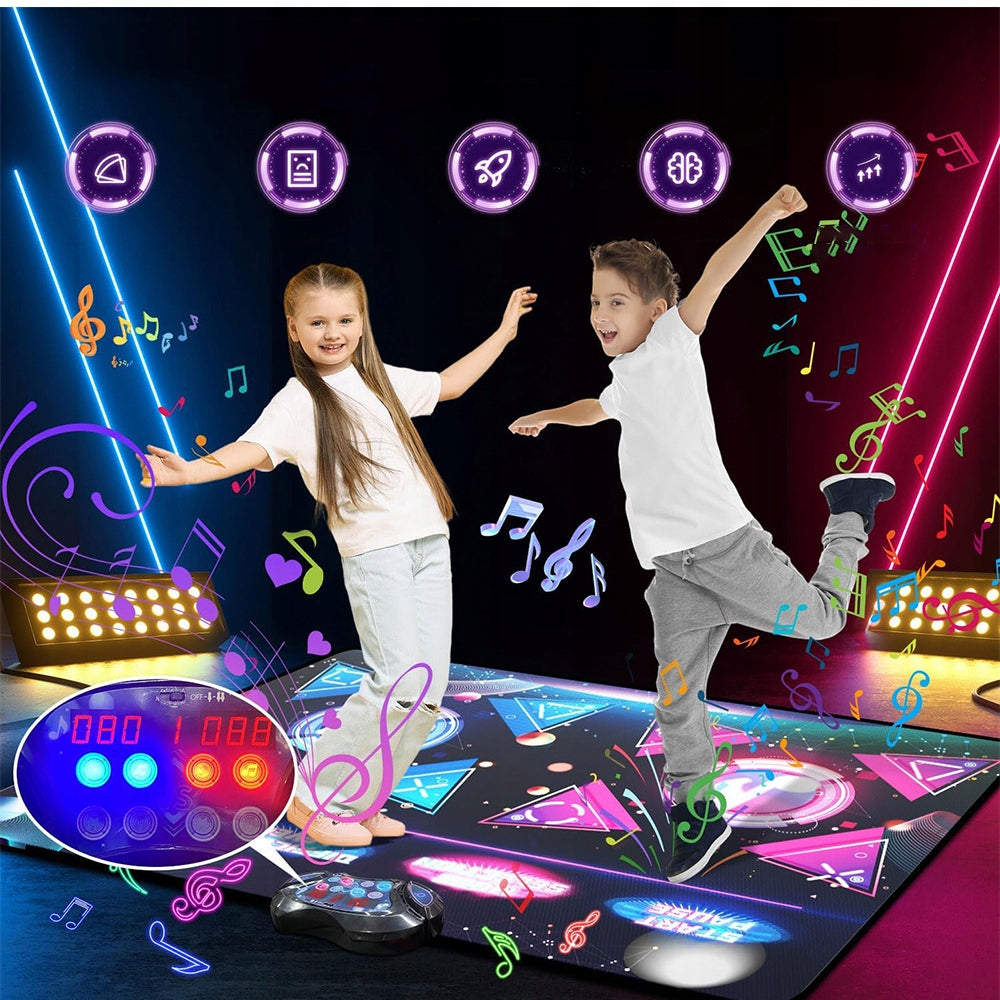 DANCE MAT WITH ELECTRONIC MUSIC 3x LEVEL 12 GAME MODES FOR 2 PEOPLE Brand Bedee
