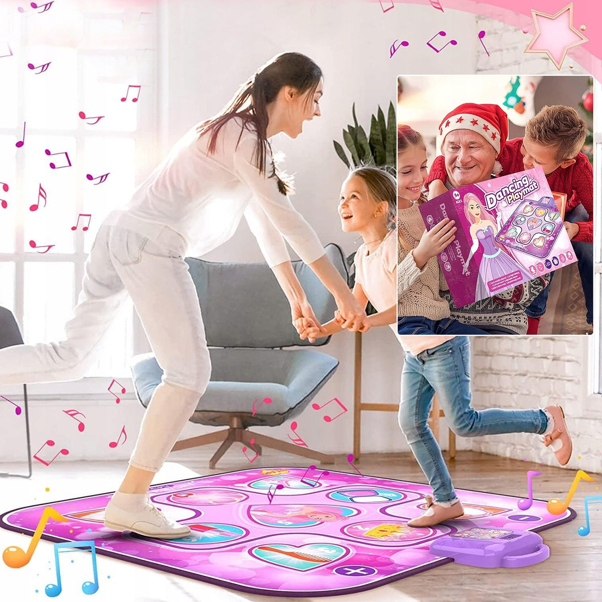 DANCE MAT WITH LED DISPLAY 6 GAME MODES ANTI-SLIP GIFT Packaging status original