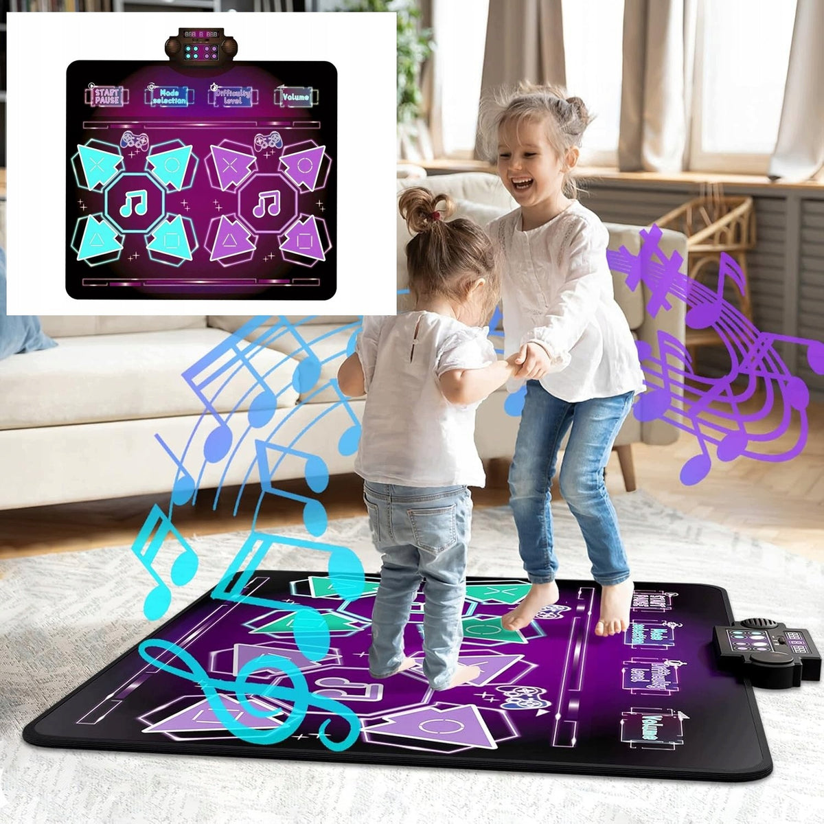 DANCE MATS FOR CHILDREN 8 MODES GIVES THE MAT WITH 8 ELECTRONIC MUSIC Packaging status original