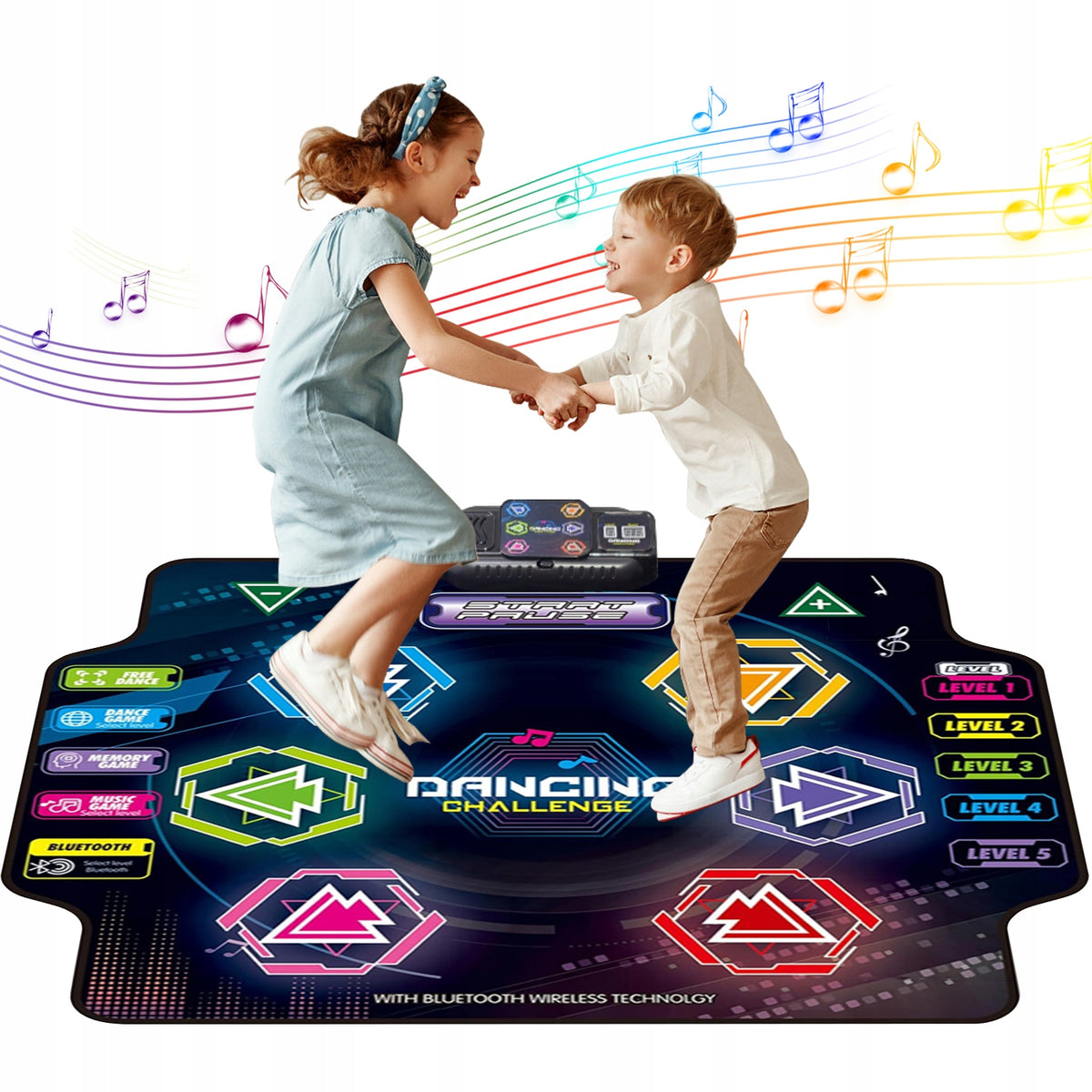 DANCE MUSIC MAT FOR KIDS WITH BLUETOOTH AND LED EFFECTS
