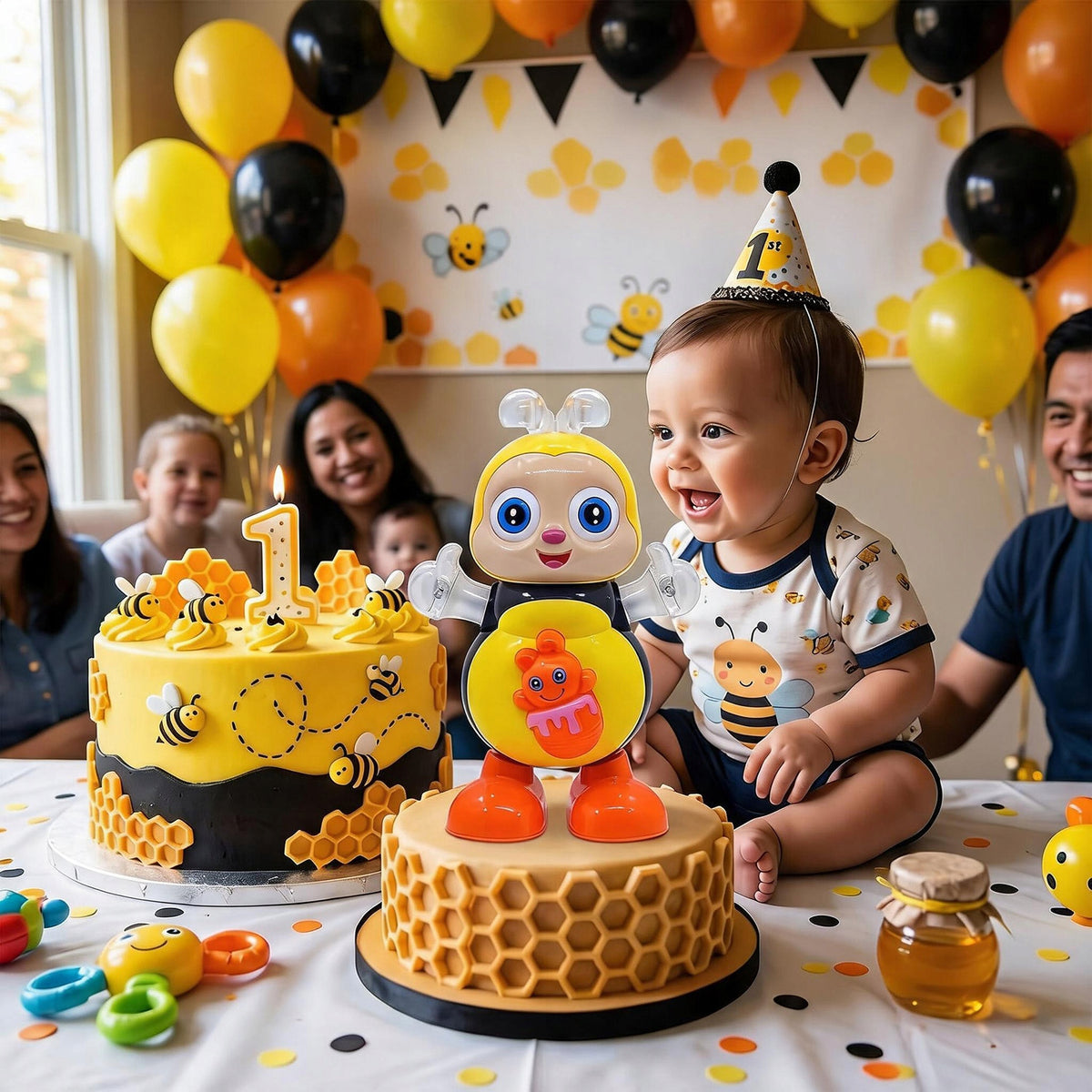 DANCING BEE WITH MUSIC AND LED LIGHTS FOR CHILDREN AGED 3-6 YEARS Packaging status original