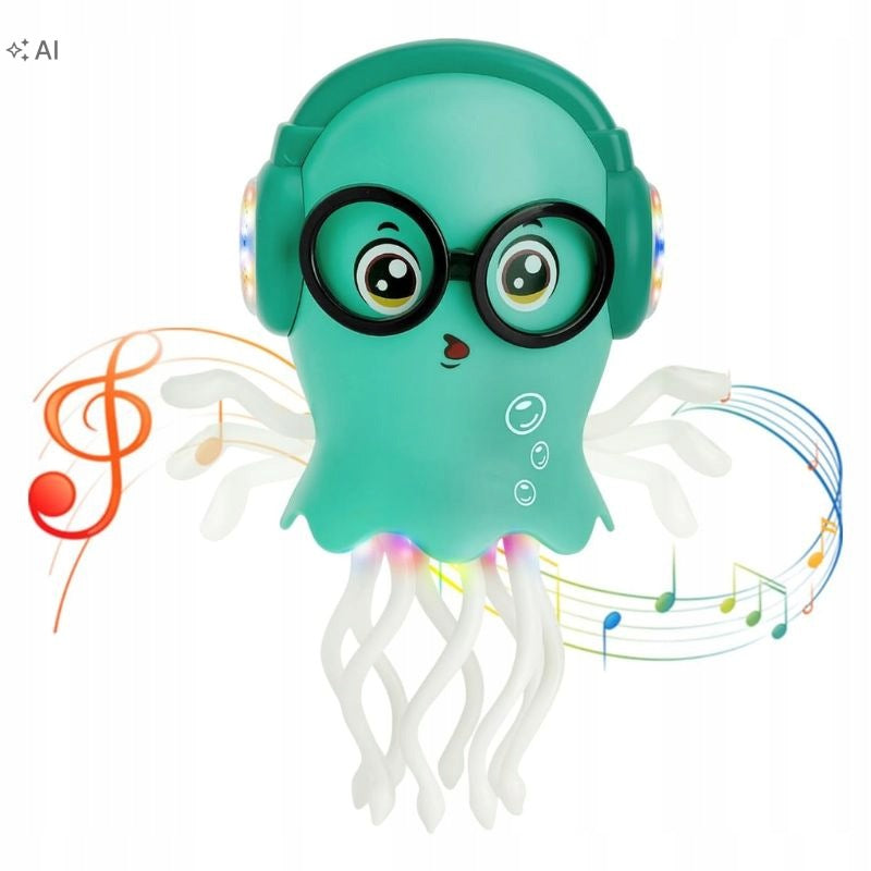 DANCING OCTOPUS JELLYFISH TOY LED LIGHTS RIDES GAME SINGS AS A GIFT Packaging status original