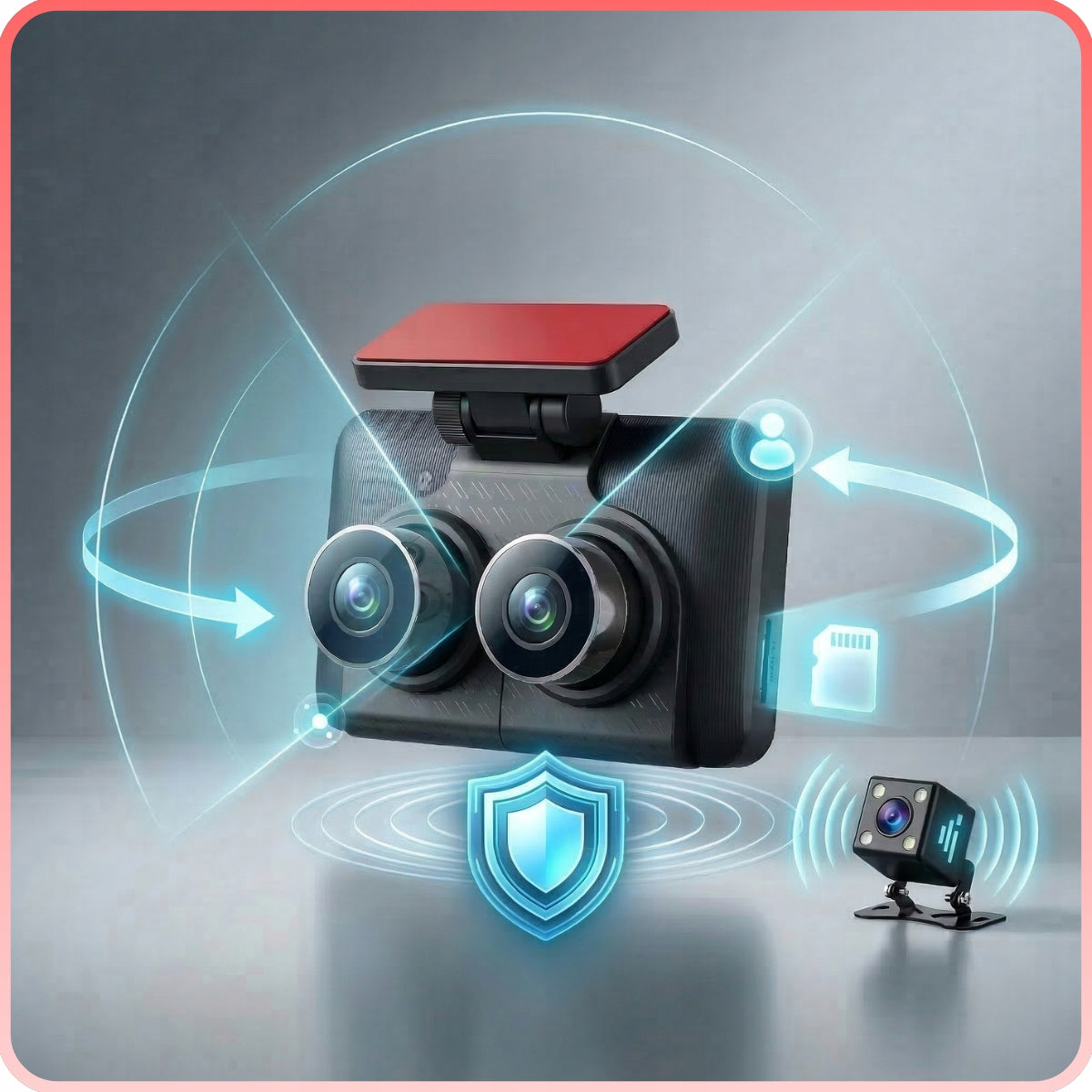 DASH CAM DRIVING VIDEO RECORDER REAR FRONT 3 CAMERAS FULL HD FHD Recording quality SD/VGA (640 x 480) HD (1280 x 720) Full HD (1920 x 1080)