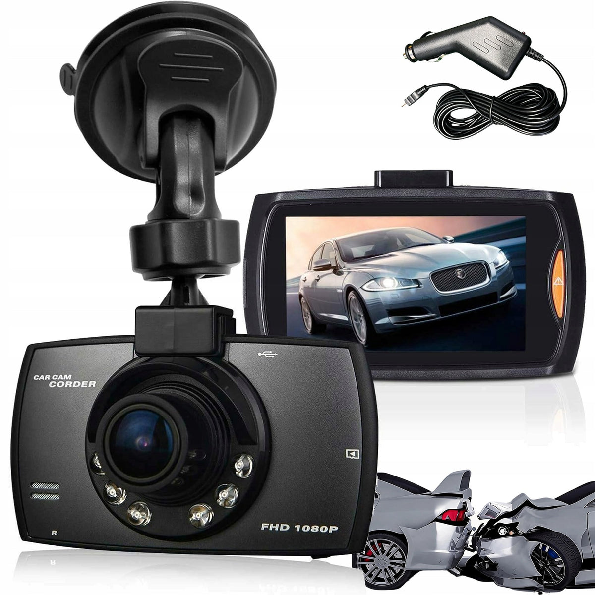 DASH CAM VIDEO RECORDER DRIVING RECORDER 1080P ULTRA FULL HD