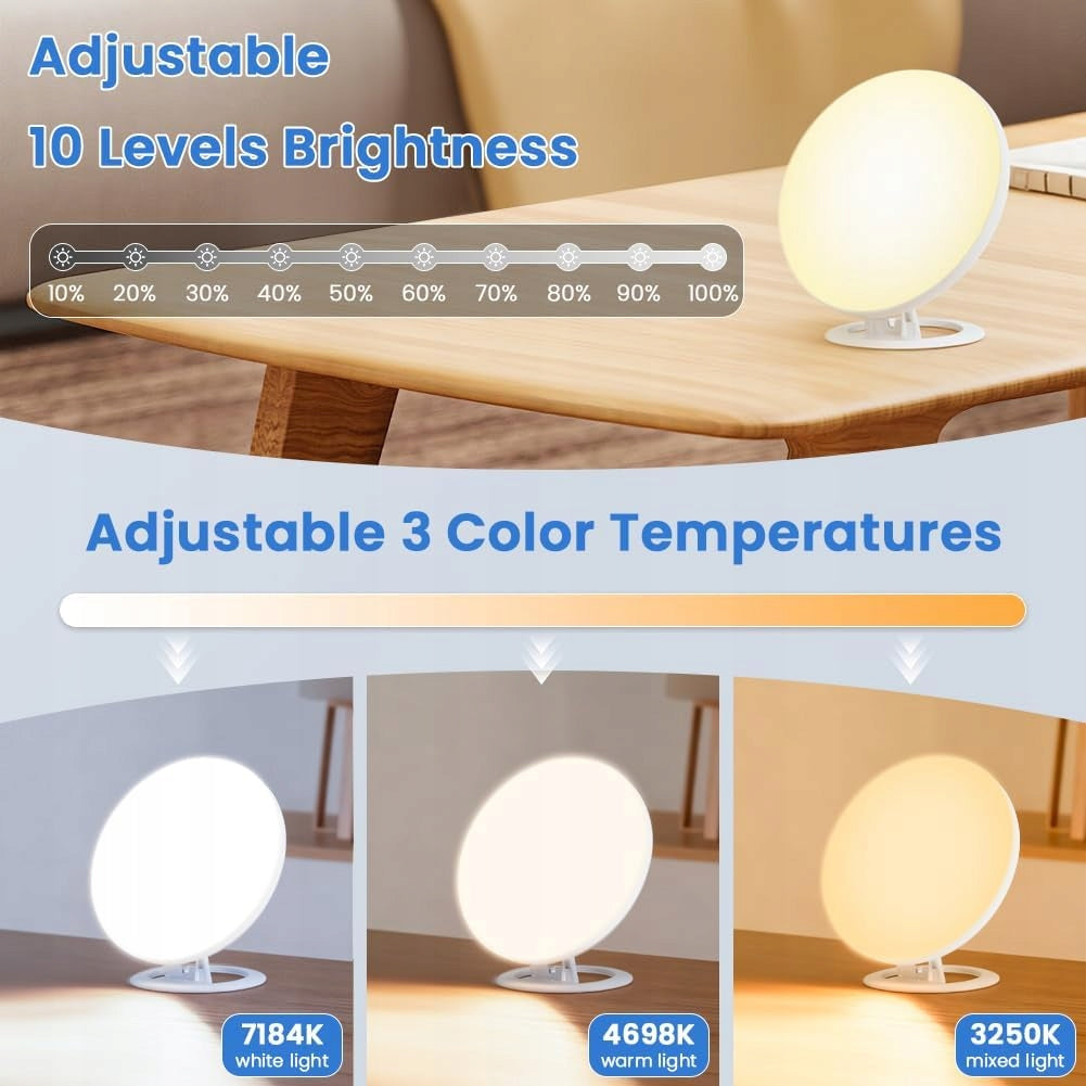 DAYLIGHT THERAPEUTIC LAMP 30000LUX 132LED WITH THREE COLOURS Medical device type accessories for a medical device or a product without an intended medical purpose