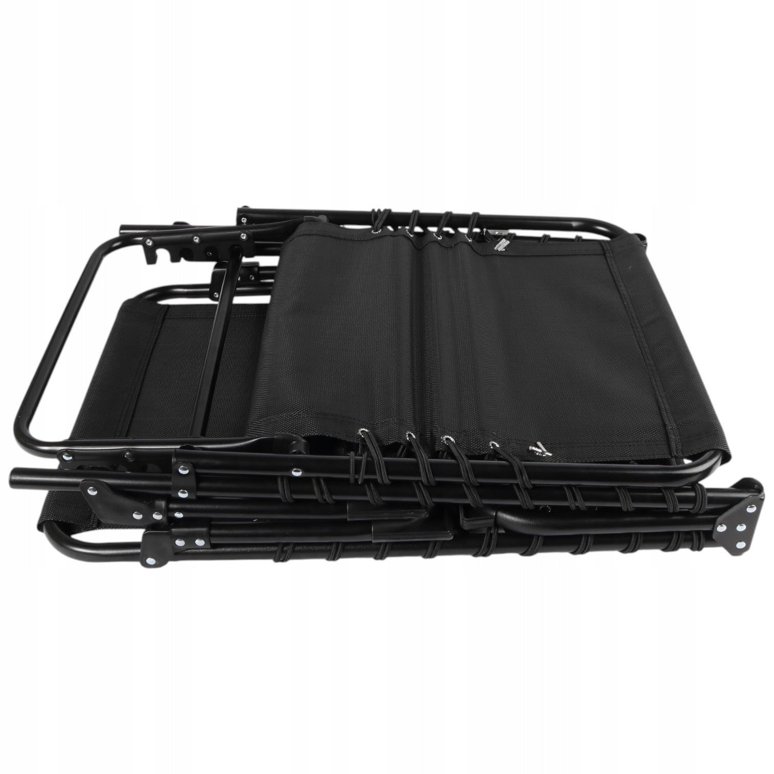 DECKCHAIR GARDEN CHAIR BLACK GOLIAT FOLDING ADJUSTABLE 2-IN-1 FIELD BED Frame material steel