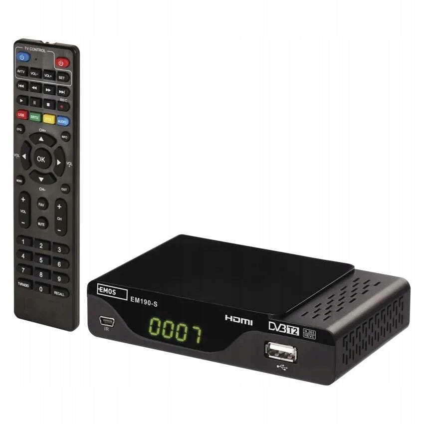 DECODER DVB-T2 EMOS EM190-S HD