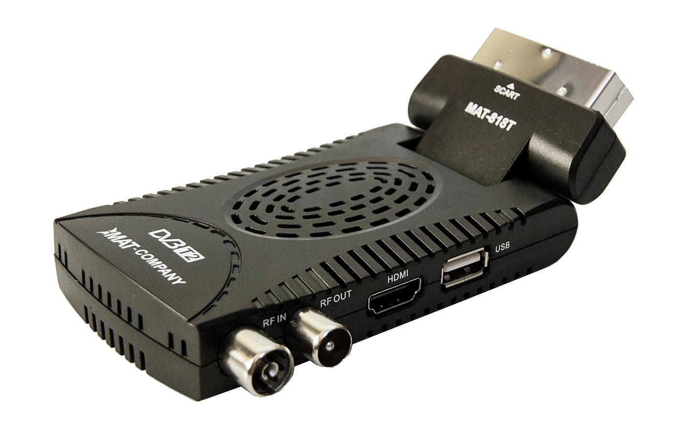 DECODER TERRESTRIAL TV TUNER DVB-T2 H.265 HEVC FULL HD USB HDMI REMOTE CONTROL BATTERIES