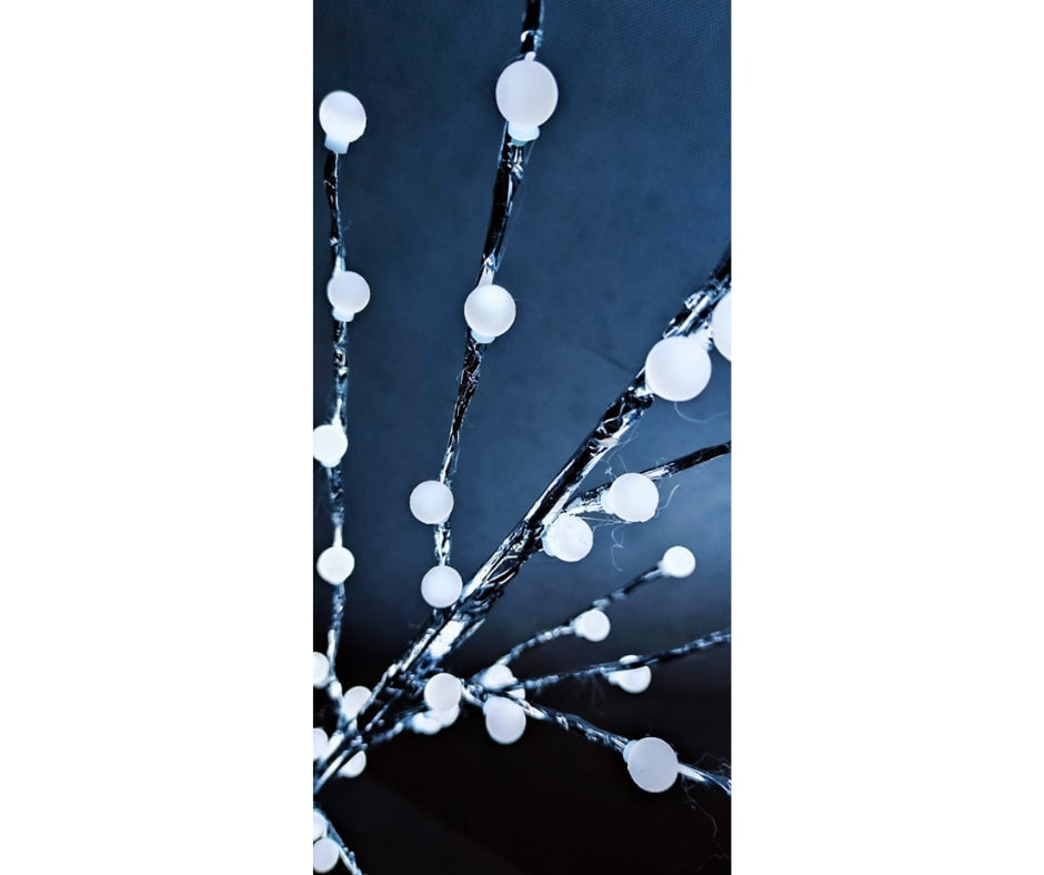 DECORATIVE TREE LED BALLS COLD WHITE 150CM