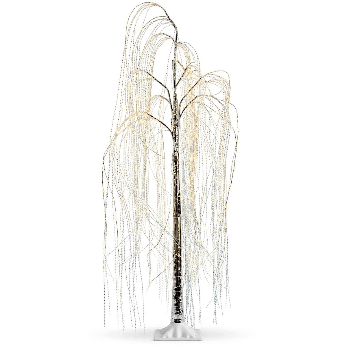 DECORATIVE TREE WILLOW 220 LED HEIGHT 150CM TIMER SILVER