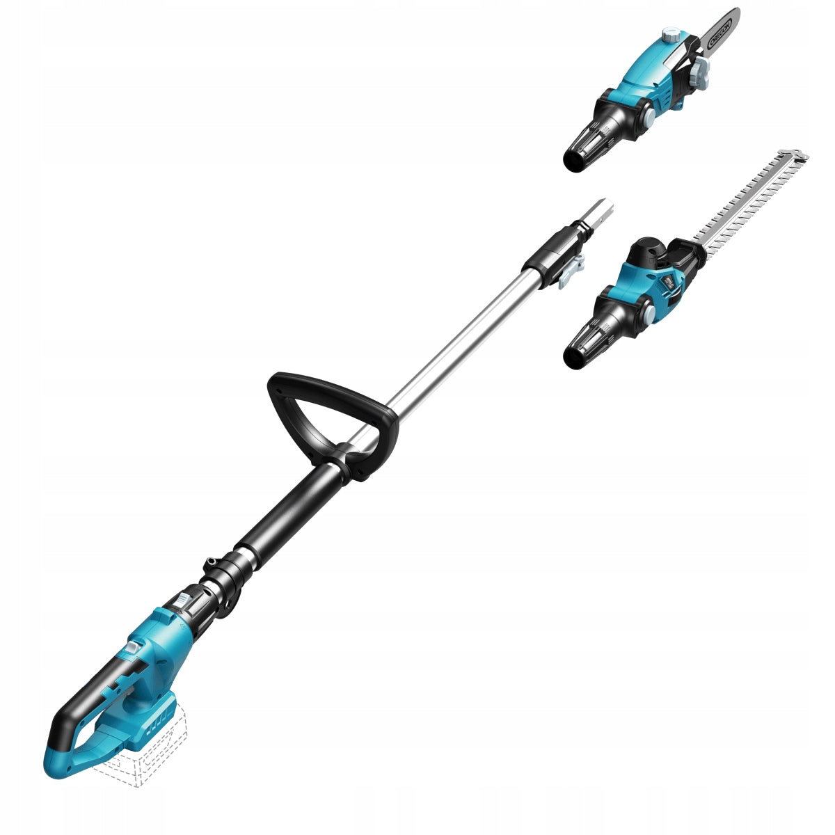 DEDRA CORDLESS TELESCOPIC SAW BLOODCUTTER + Branch Shears 2in1 Brand Dedra