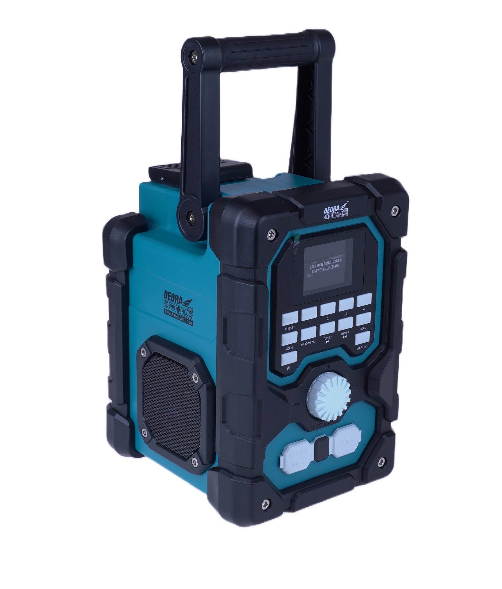 DEDRA DED7006BT BATTERY RADIO SAS+ALL 18V DAB+/FM BLUETOOTH USB Device weight 3.4 kg
