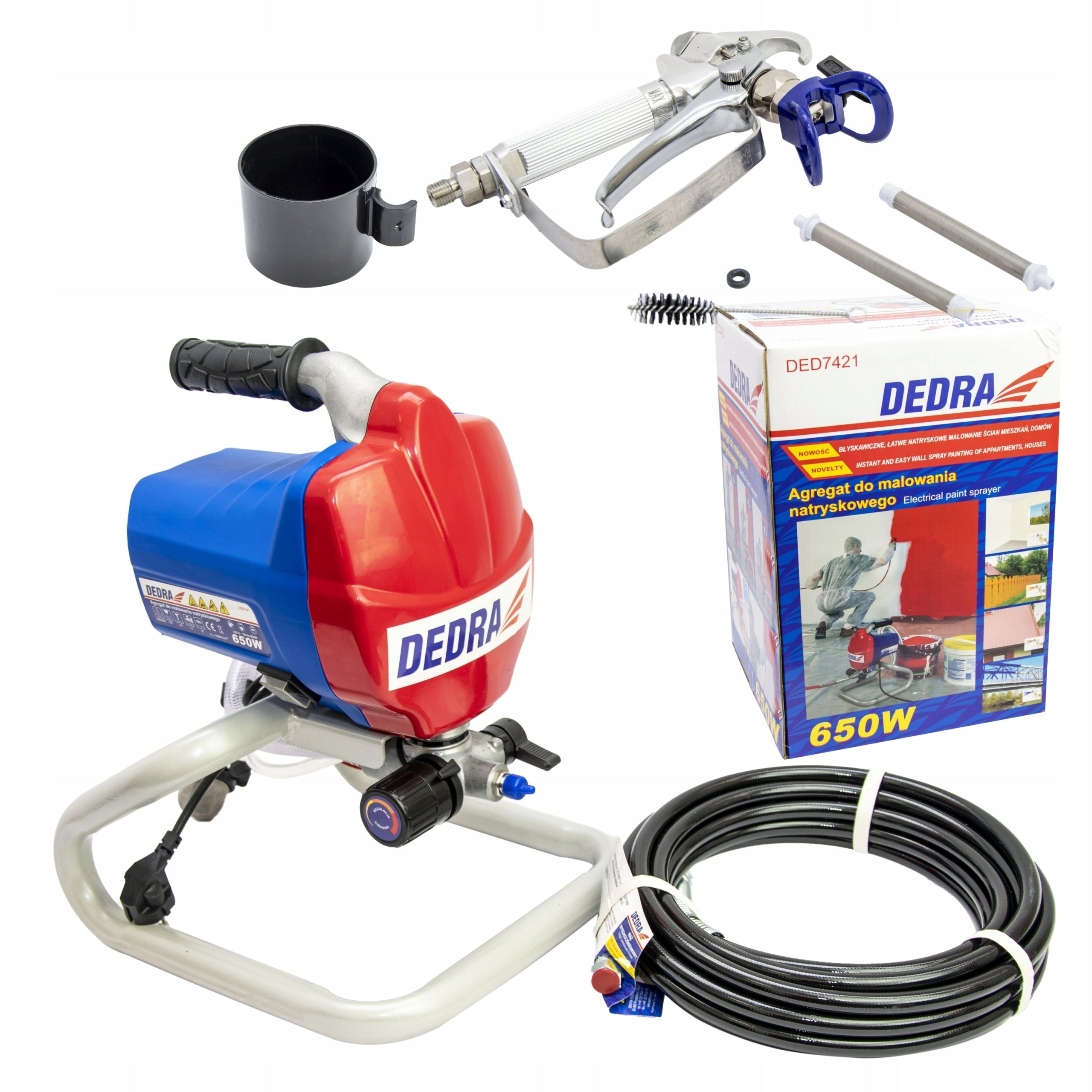 DEDRA HYDRODYNAMIC PAINT SPRAYER FOR WALL SPRAY PAINTING