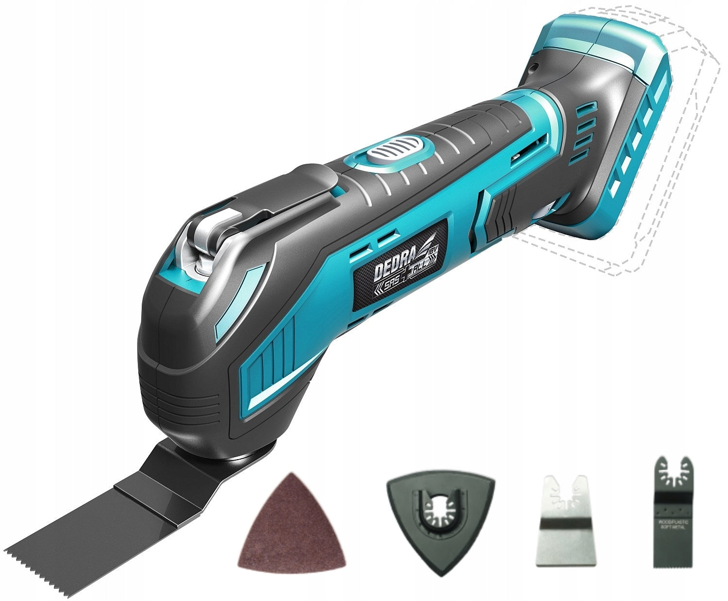 DEDRA MULTIFUNCTIONAL DEVICE GRINDER 18V MultiTool DED7059 ADJUSTMENT Brand Dedra