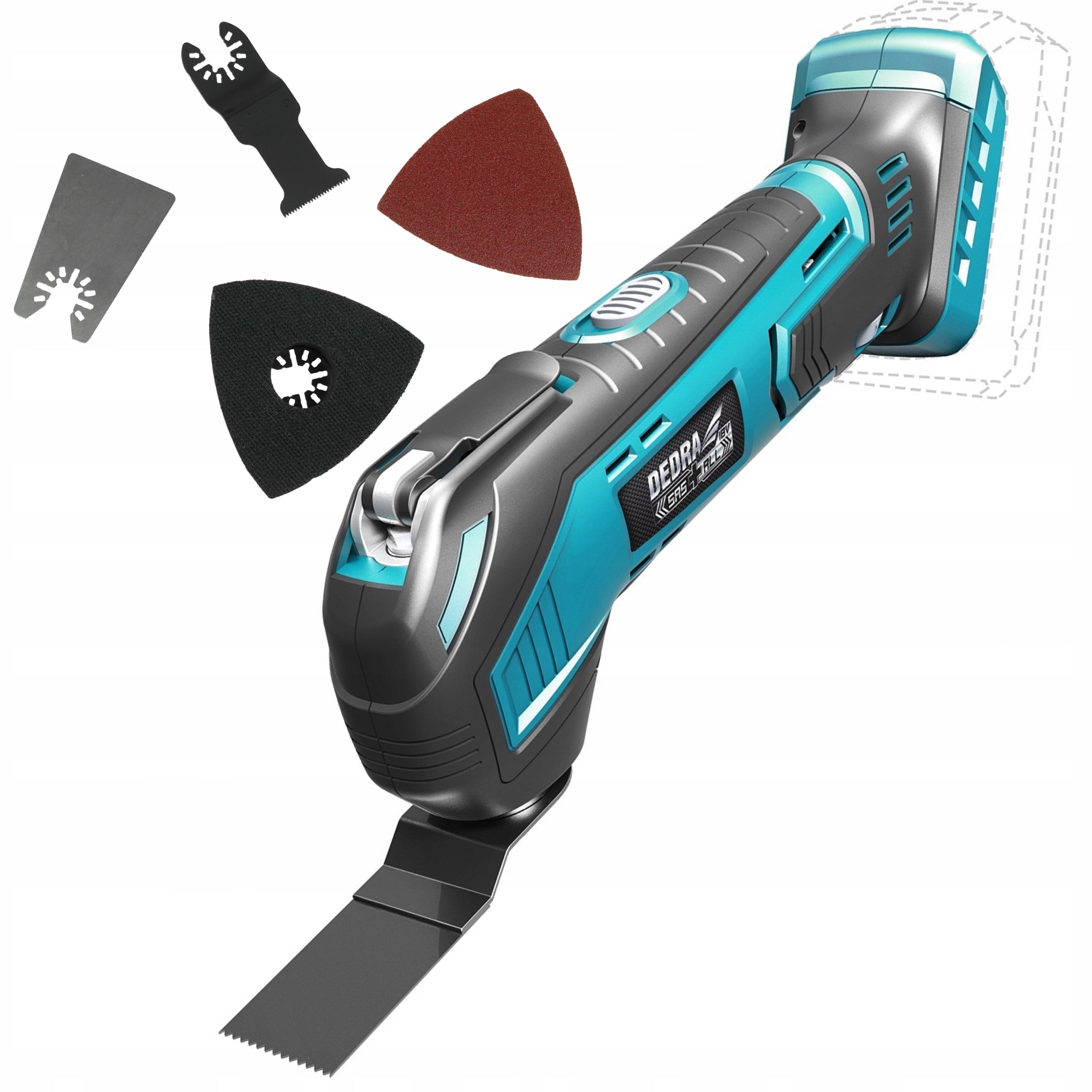 DEDRA MULTIFUNCTIONAL DEVICE GRINDER 18V MultiTool DED7059 ADJUSTMENT Maximum power 18 W