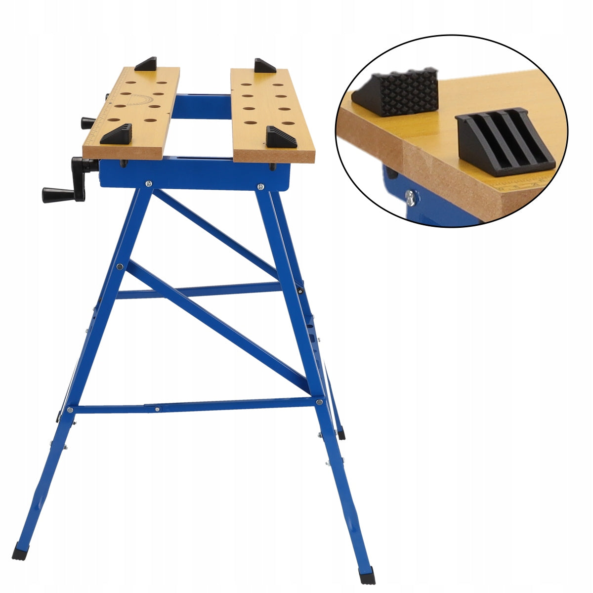 DEDRA WORK TABLE Folding Workbench 100kg Adjustable Portable Packaging status original