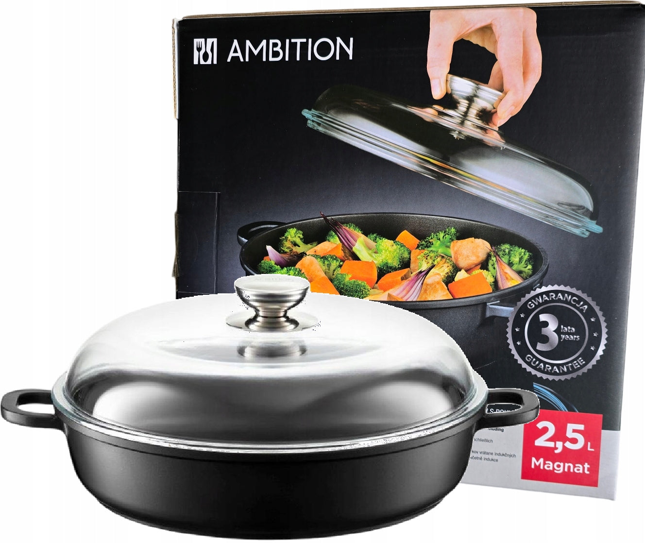 DEEP PAN AMBITION MAGNAT 2,5l 24 cm OVEN