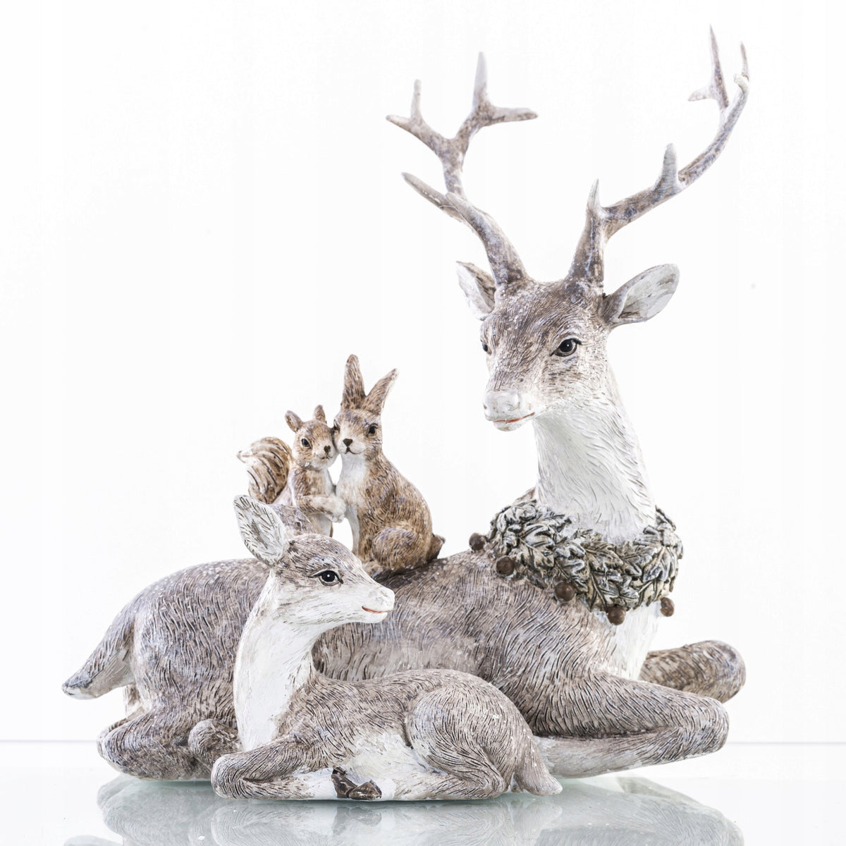 DEER AND DEER SARENKA REINDEER SQUIRREL HARE FIGURINE CHRISTMAS GIFT Brand no brand