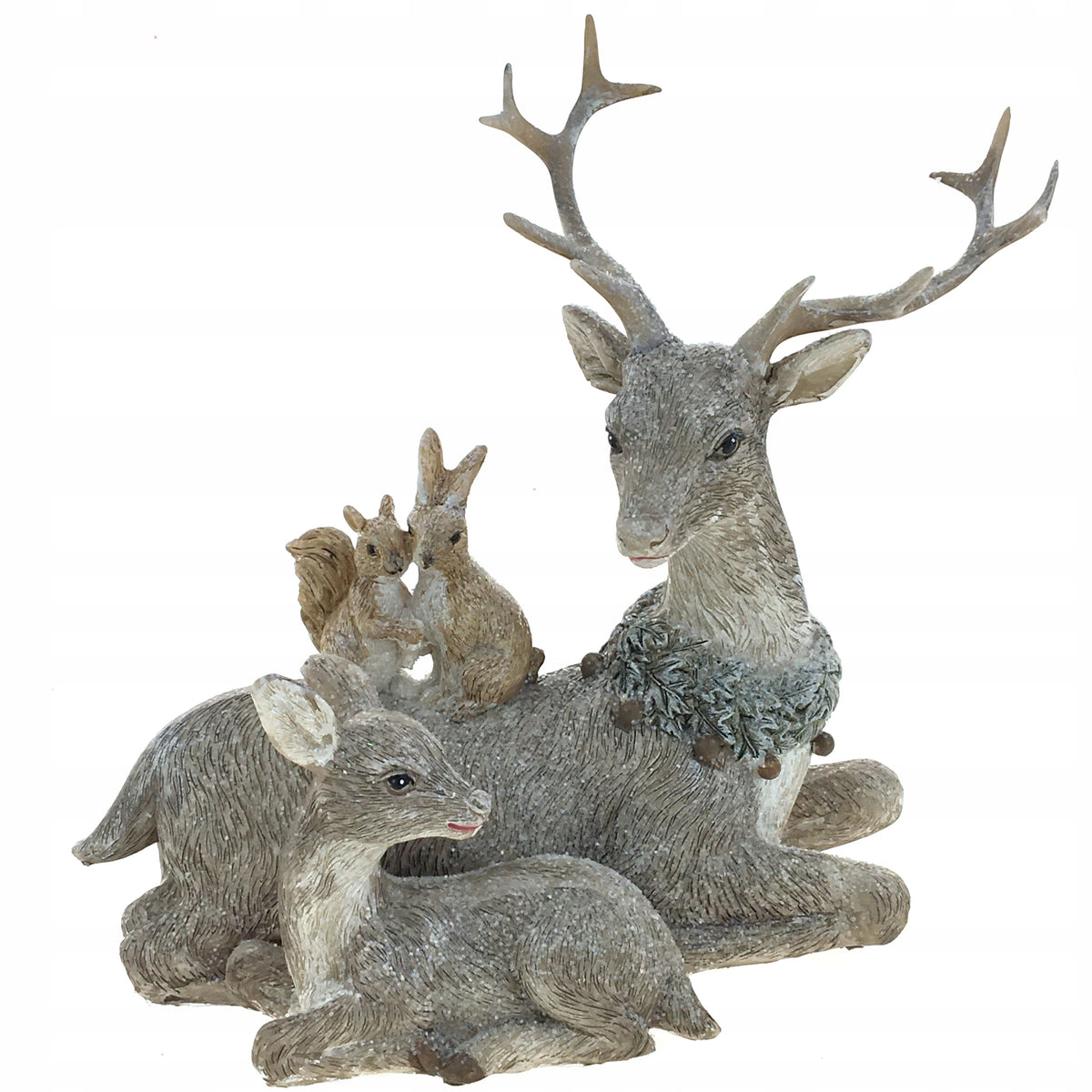 DEER AND DEER SARENKA REINDEER SQUIRREL HARE FIGURINE CHRISTMAS GIFT