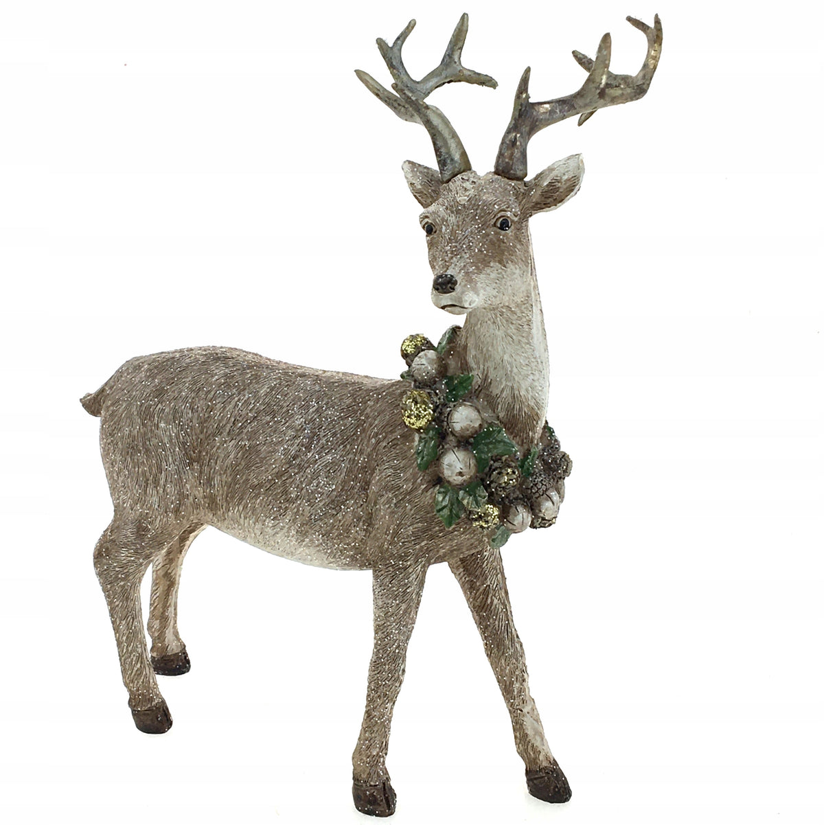 DEER and DEER REINDEER CHRISTMAS DECORATION FIGURINE set of 2 Brand no brand