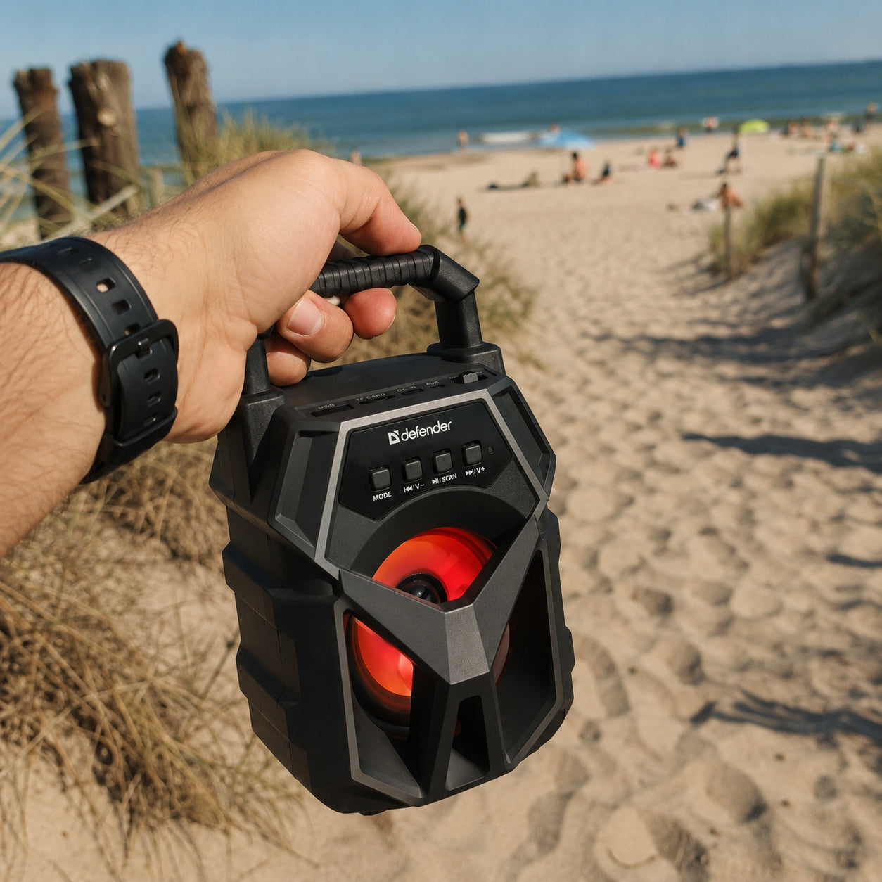 DEFENDER WIRELESS SPEAKER G98 BLUETOOTH 5W BT/FM/TF/USB/AUX/LED MOBILN Packaging status original