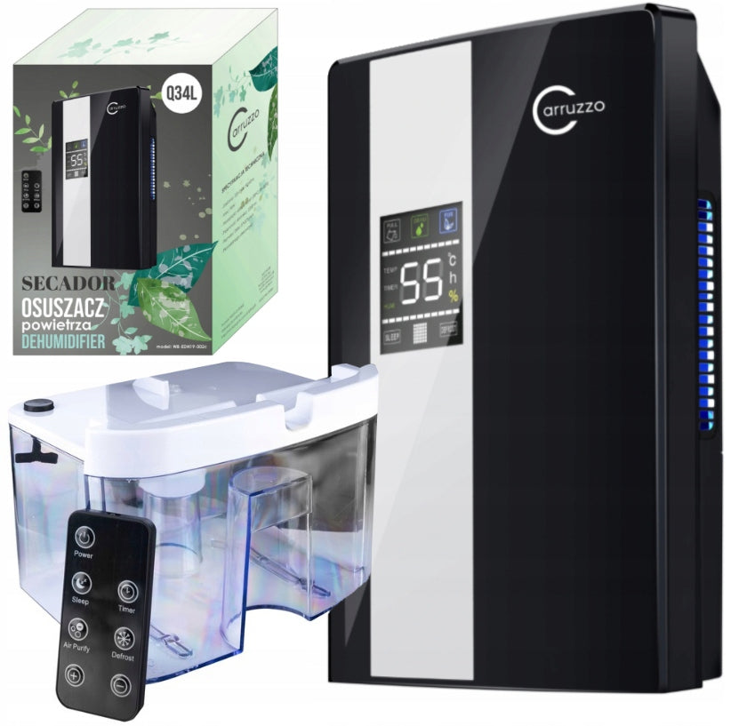 DEHUMIDIFIER AIR PURIFIER MOISTURE ABSORBER Carruzzo Q34L
