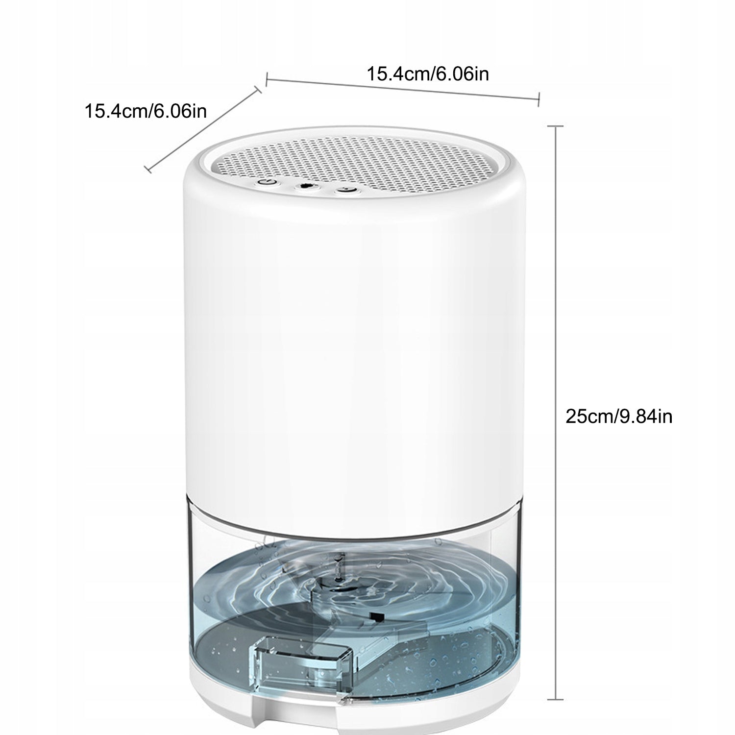 DEHUMIDIFIER FOR AIR DRYING QUIET EFFICIENT PREVENT MOISTURE ABSORBER WHITE Packaging status original
